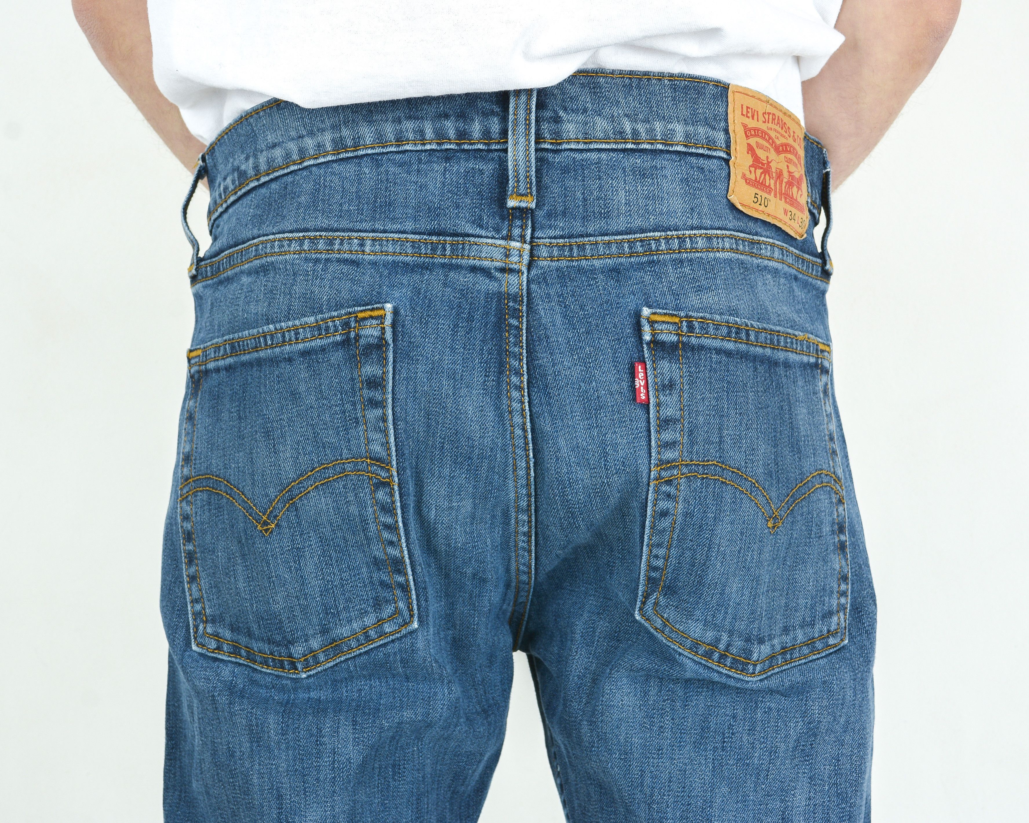 Levi's 510 W34 L30 Slim Skinny Jeans Denim Pants Trousers Zip Fly Size US 34 / EU 50 - 5 Thumbnail