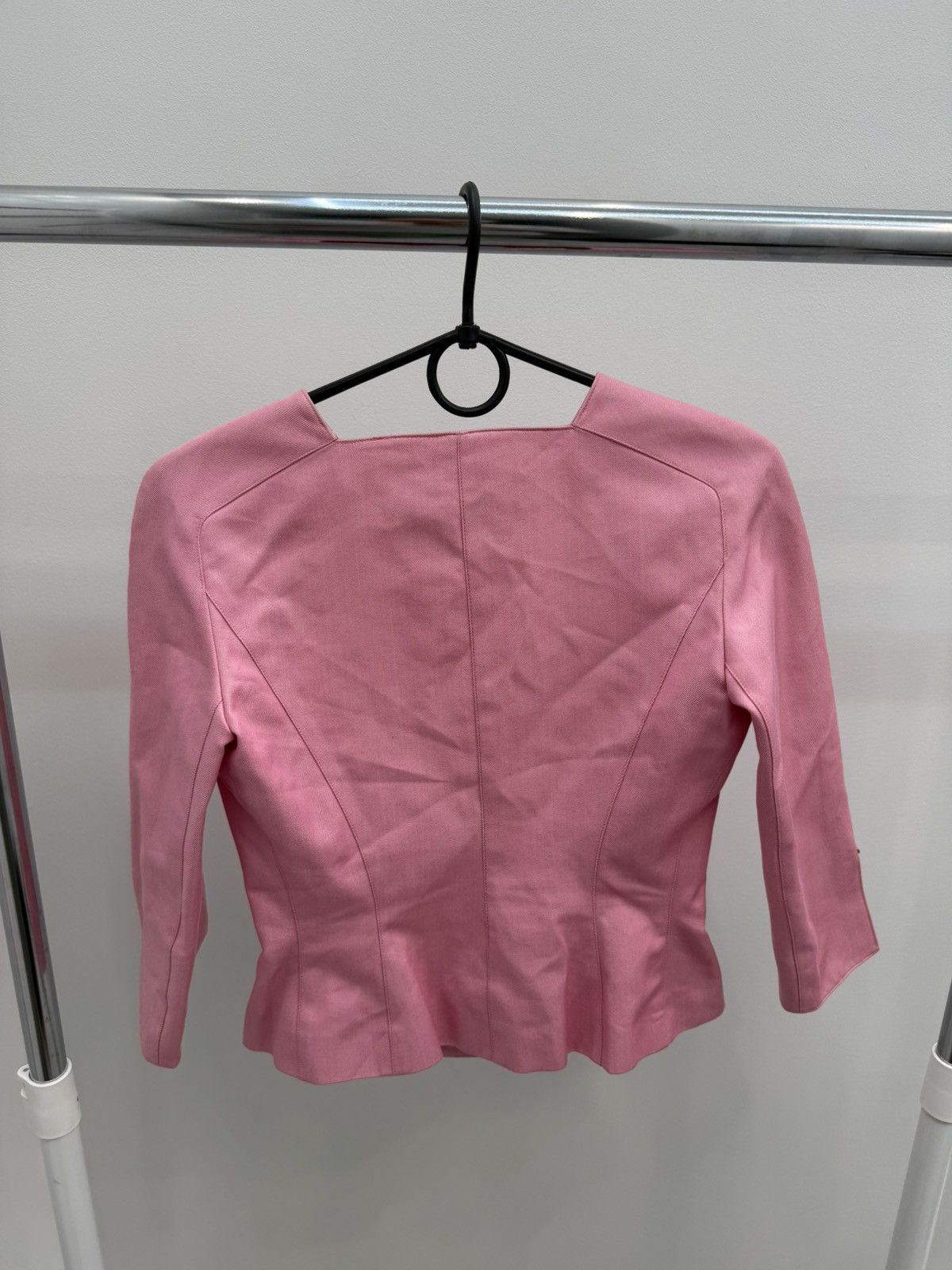 Mugler Vintage 90s Thierry Mugler Pink Blazer Size S / US 4 / IT 40 - 2 Thumbnail
