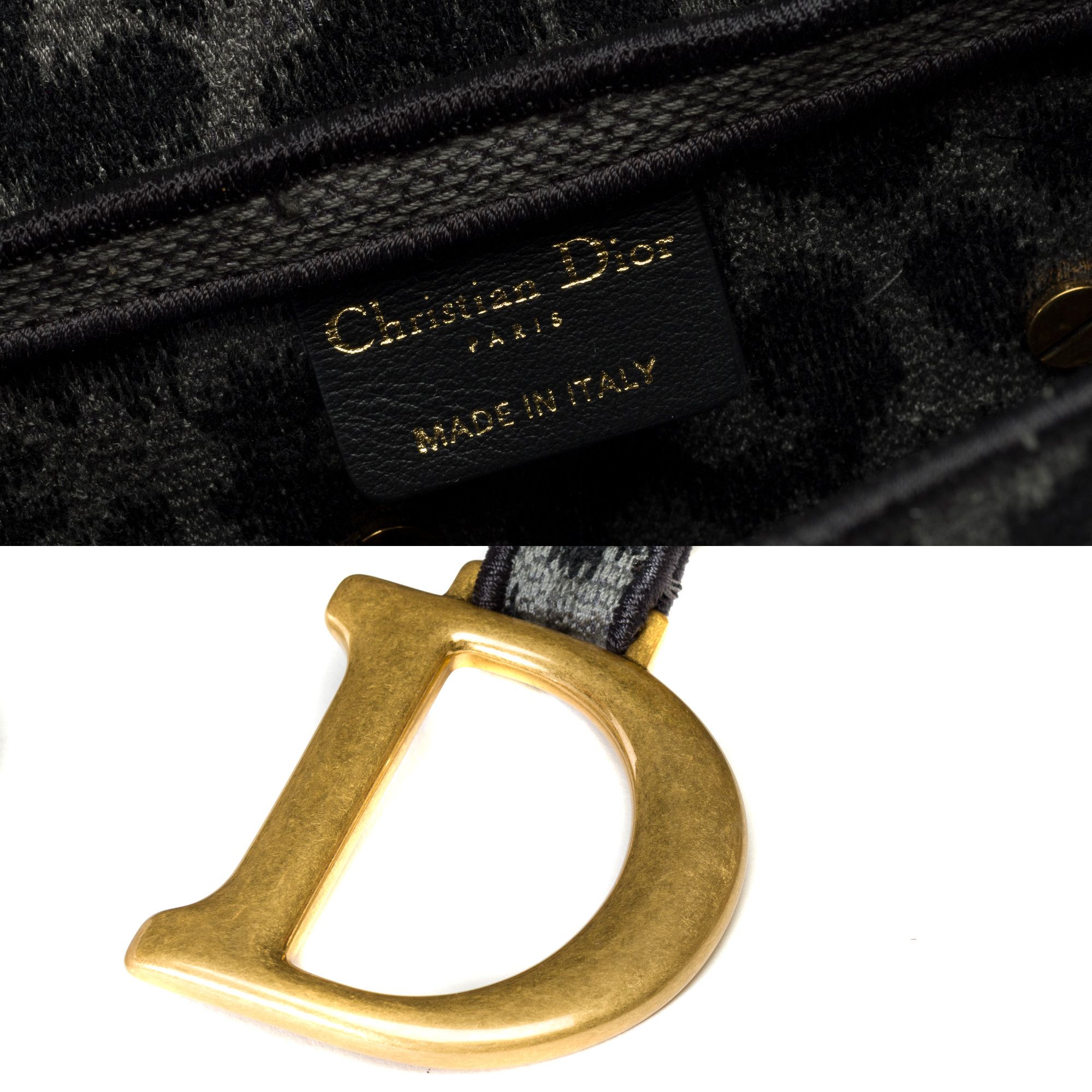 Dior DIOR Saddle in Gray Tweed Size ONE SIZE - 7 Thumbnail