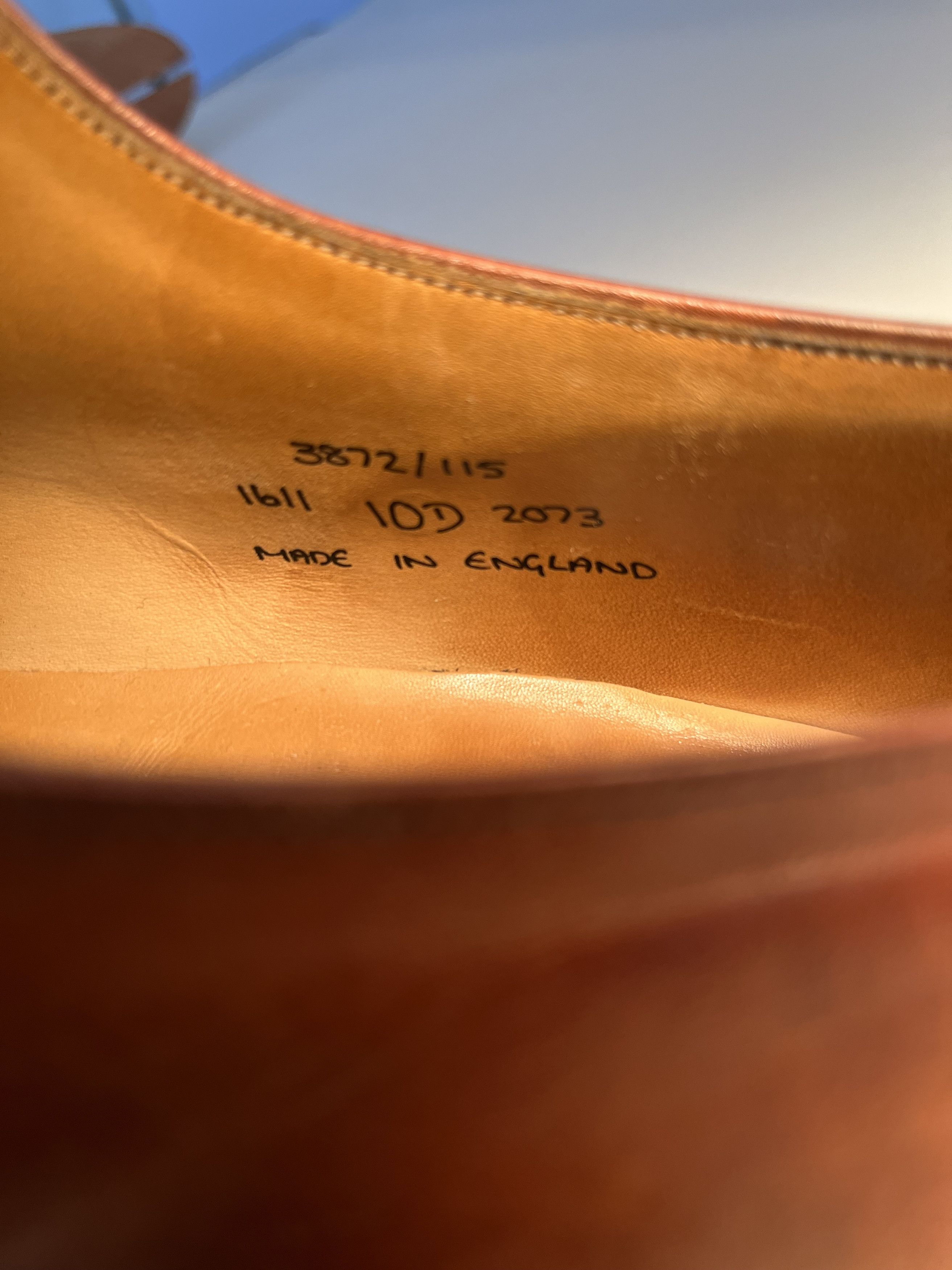 Brooks Brothers × Peal And Co Plain-Toe Tan-Brown Derbys Size US 10 / EU 43 - 6 Thumbnail