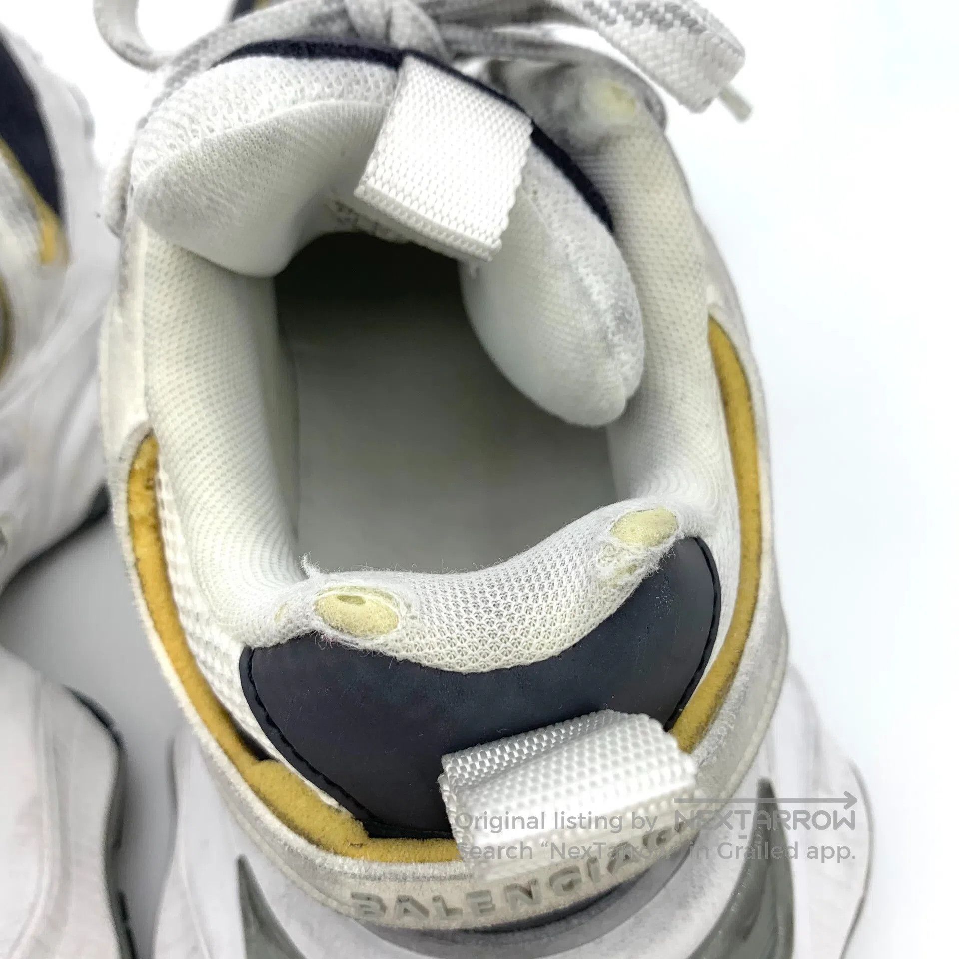 Balenciaga Balenciaga White net fabric lace-up casual flat dad shoes| Size US 8 / EU 41 - 9 Thumbnail