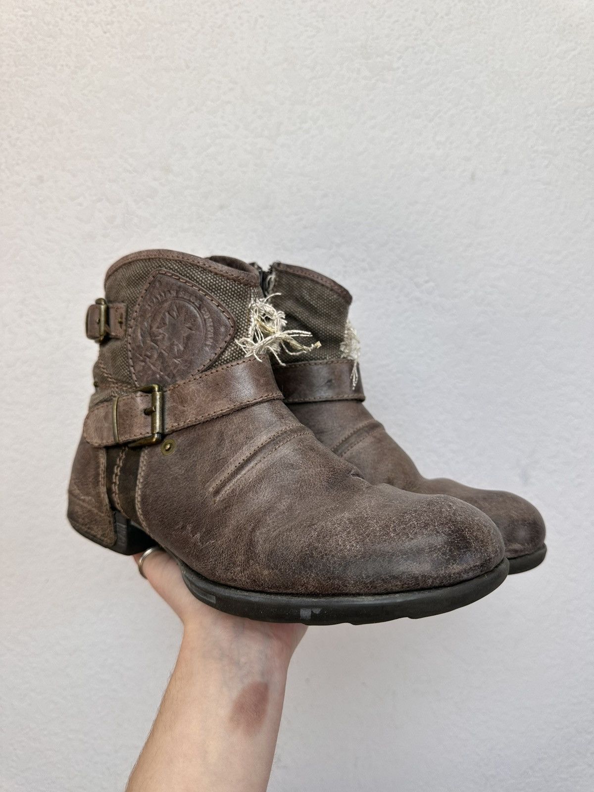 Other Leather Boots HandMade Italian Rick owens Style As 98 Rare Size US 7 / EU 40 - 1 Thumbnail