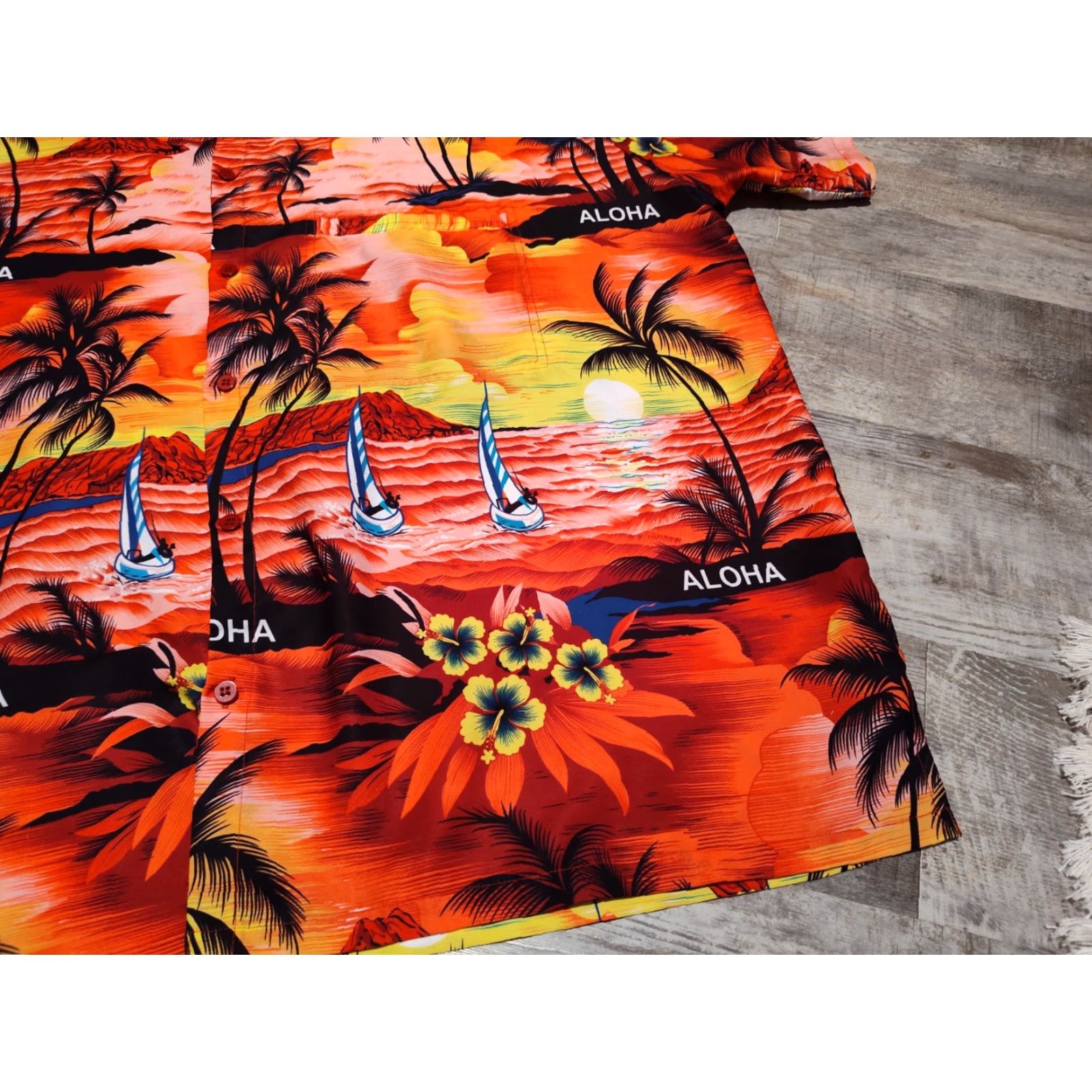 Vintage LA LEELA La Leela Hawaiian Mens Short Sleeve Button Down Shirts 2XL XXL USA Made Boxy Size US XXL / EU 58 / 5 - 3 Thumbnail
