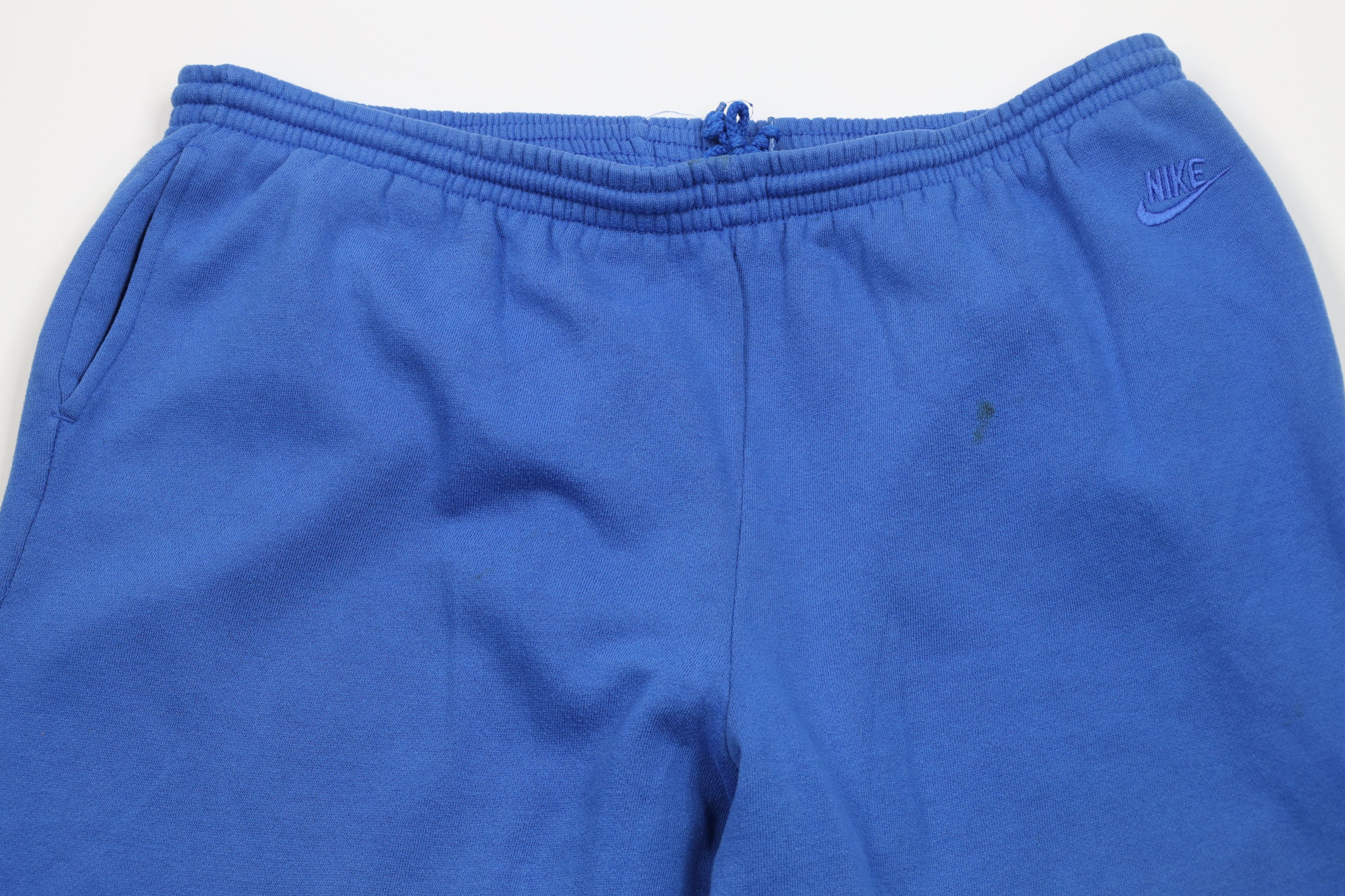 Nike Vintage 80s 90s Nike Swoosh Sweatpants Joggers Royal Blue Size US 38 / EU 54 - 2 Thumbnail