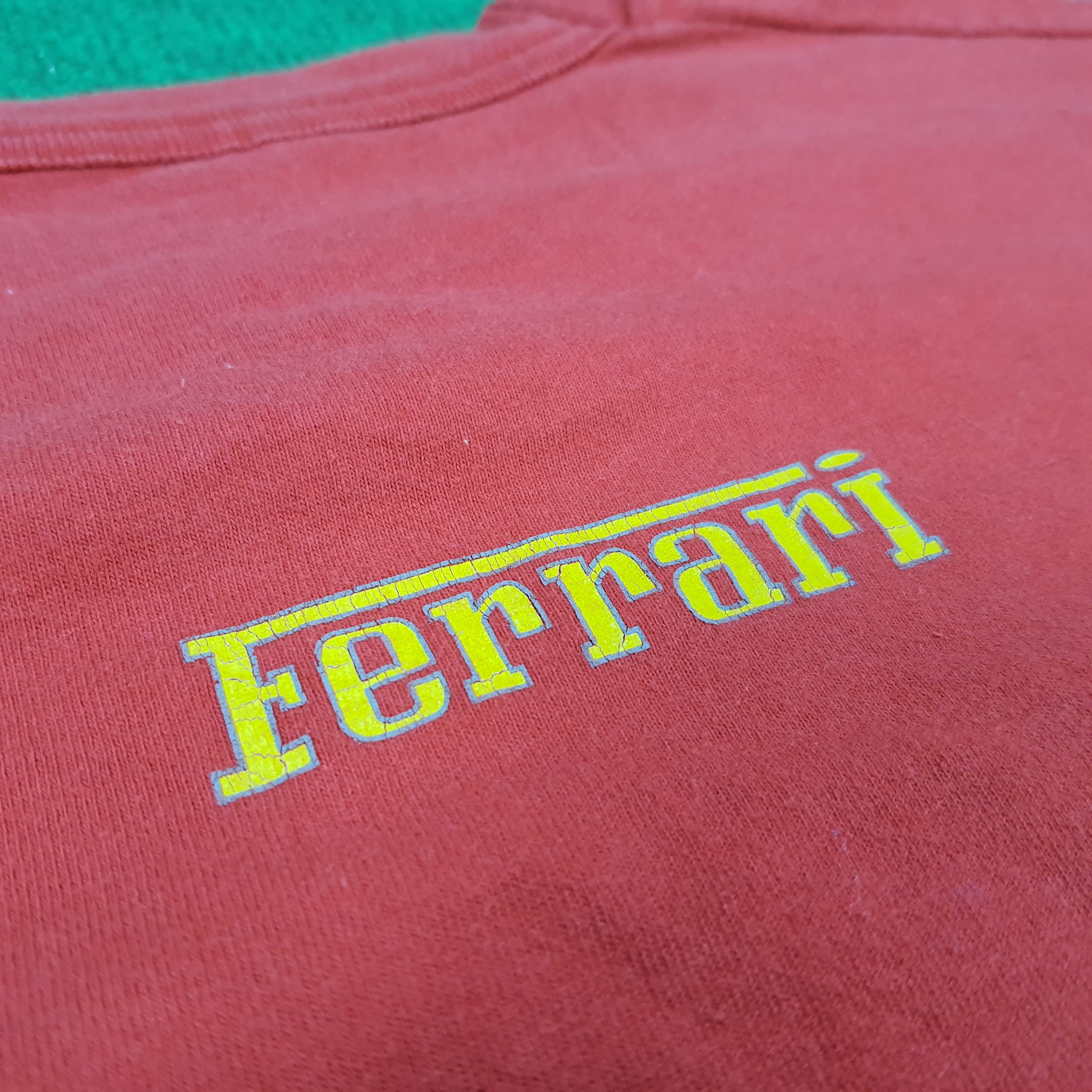 Ferrari × Vintage Vintage Ferrari Big Logo Motorsports Tshirt Size US XL / EU 56 / 4 - 4 Thumbnail
