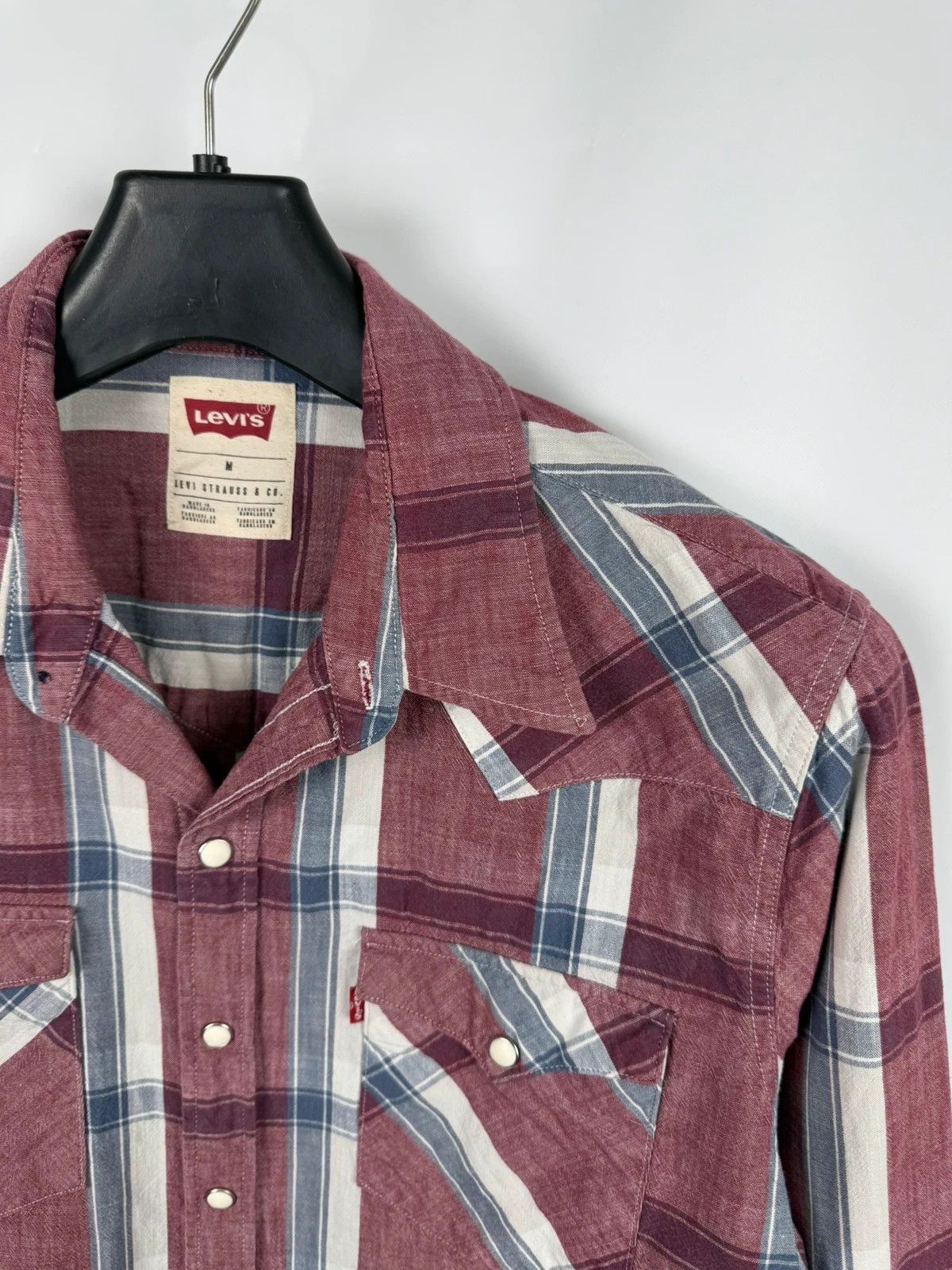 Levi's Levis Plaid Shirt Native Collared Men size M Size US M / EU 48-50 / 2 - 3 Thumbnail