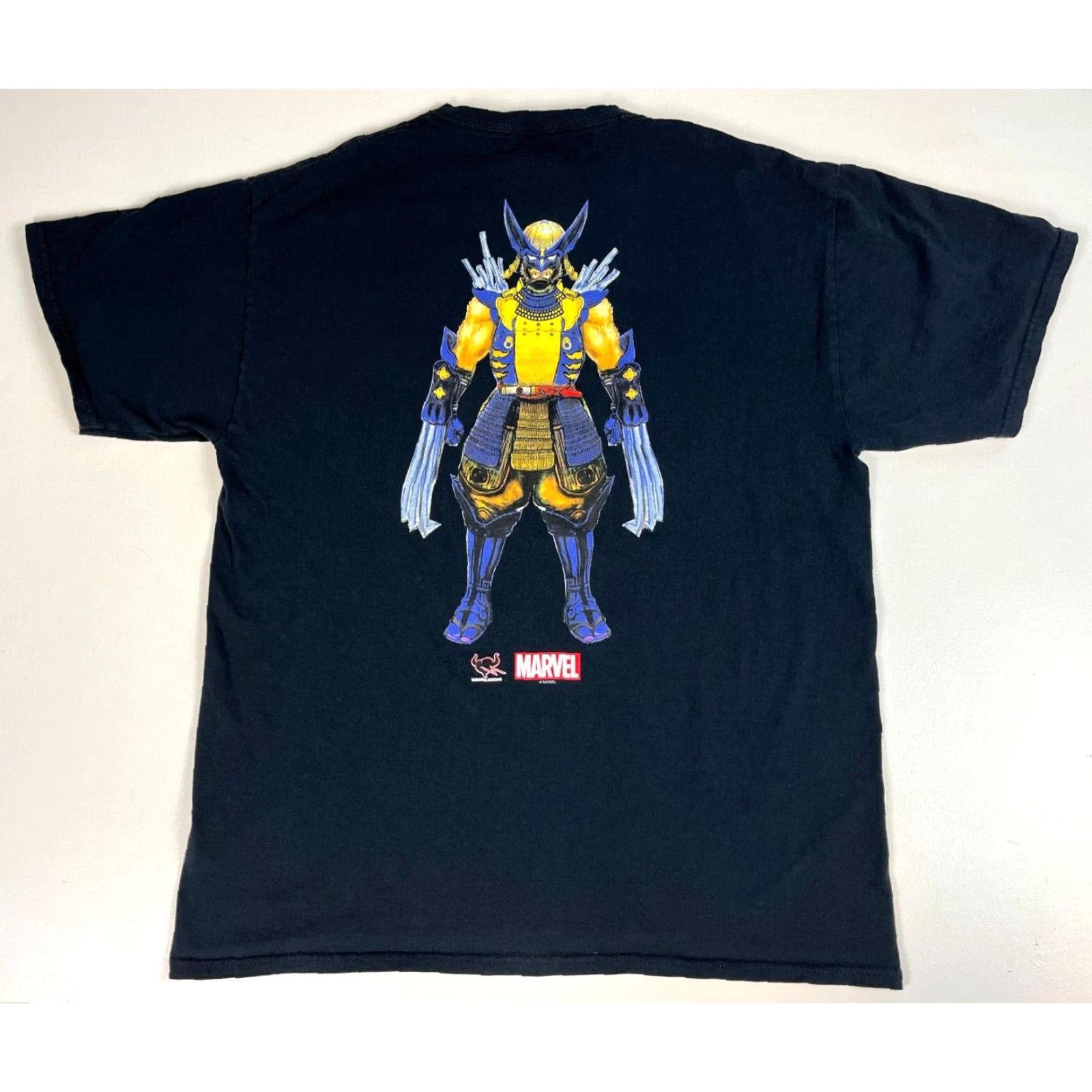 Vintage VINTAGE Marvel Tamashii Nations Bandai Manga Realization T-Shirt Double-Sided Sz L Mens Black 100% Cotton Short Sleeve Crew Neck Size US L / EU 52-54 / 3 - 2 Thumbnail