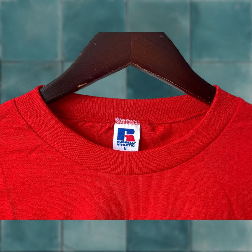 Russell Athletic VINTAGE Russell Athletic Long Sleeve Shirt Mens M Red 90s NWOT NOS USA Made Shirt Mens Red 90s Size US M / EU 48-50 / 2 - 1 Thumbnail