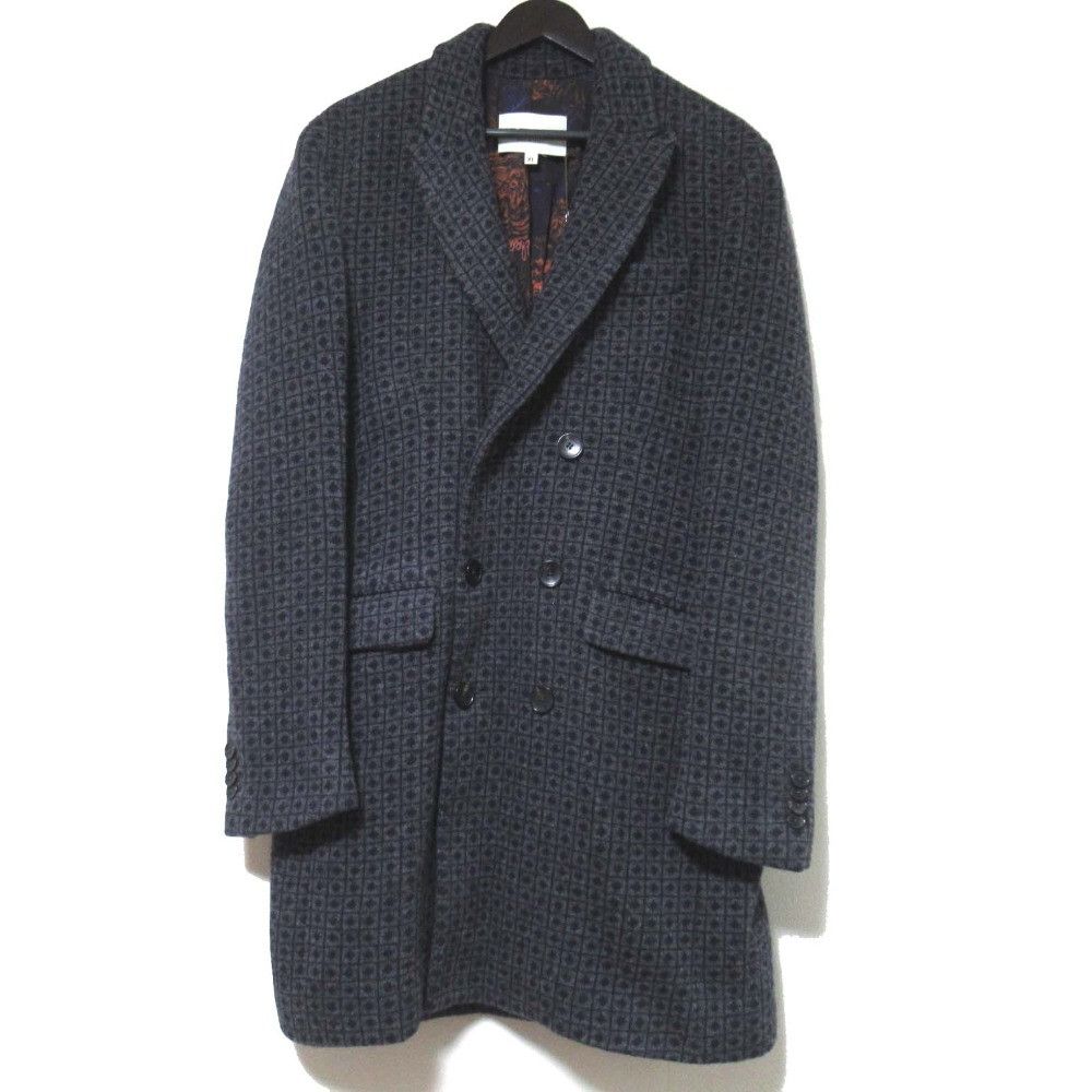 Etro Etro ETRO Rose Pattern Lining Knit Double Breasted Chester Coat Textile Outerwear DUTY FREE for USA Size ONE SIZE - 1 Thumbnail