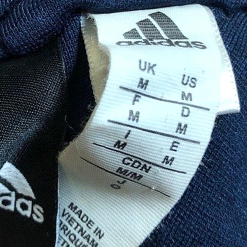Adidas Adidas Mens Pants Navy Blue Pull On Ankle Zip Joggers Stretch Medium Size US 31 - 4 Thumbnail