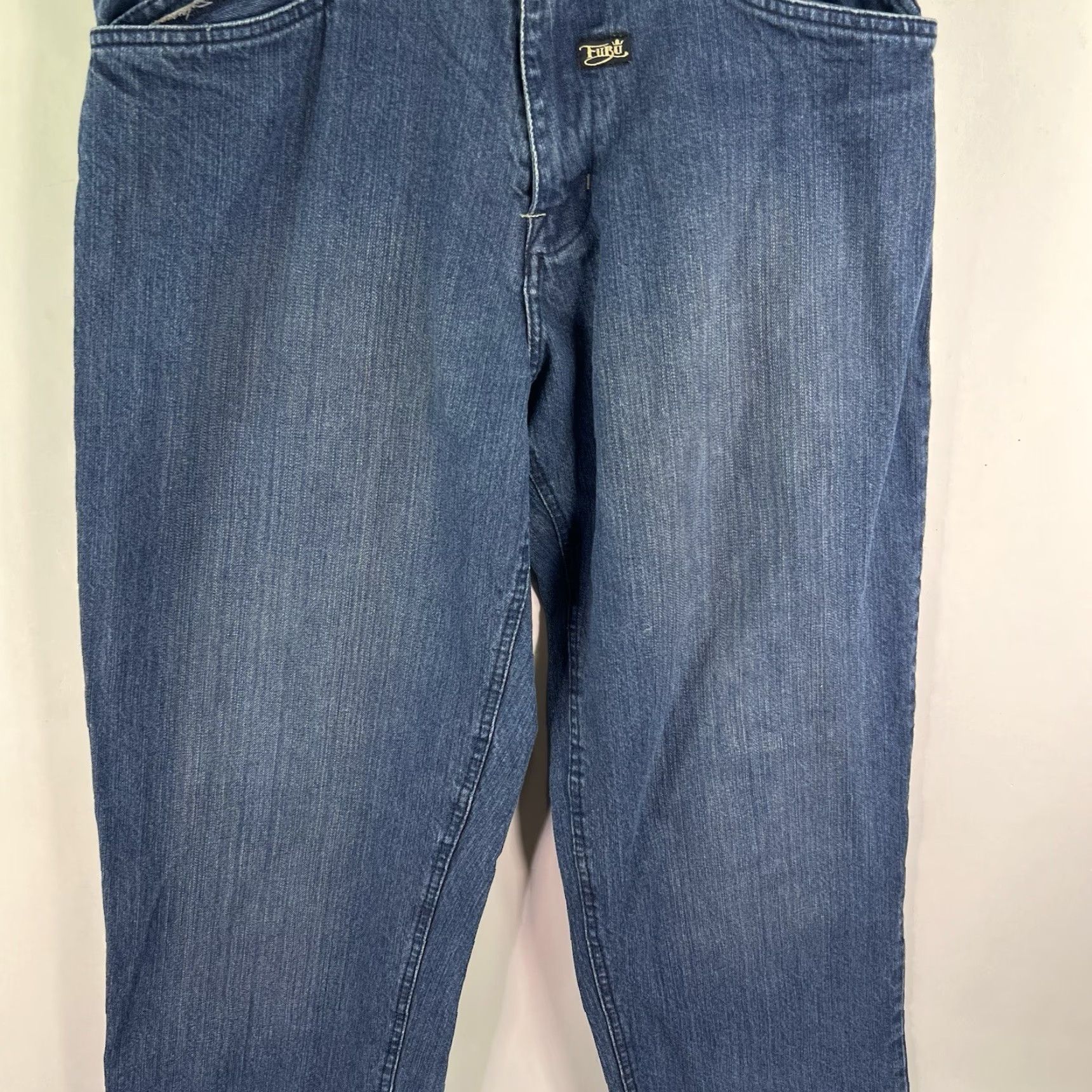 Fubu VINTAGE FUBU Relaxed Straight Leg High Waist Denim Jeans Mens Size 34 x 34 Blue 90s Retro Size US 34 / EU 50 - 5 Thumbnail