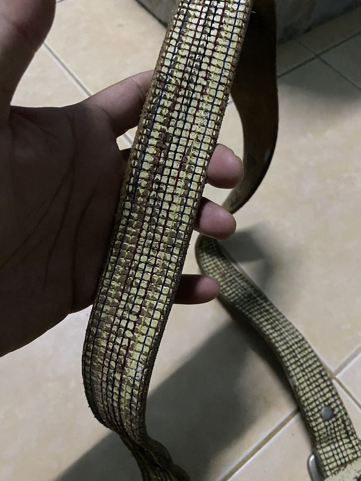 Leather × Vintage Vtg Belt Leather Island By Bill Lavin Size 34 - 8 Thumbnail