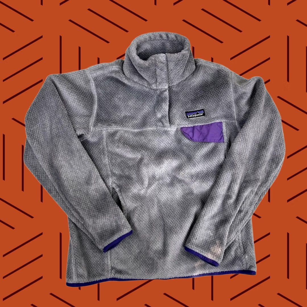 Patagonia Patagonia Women's Re-Tool Snap-T Pullover Gray Purple Size S Size S / US 4 / IT 40 - 1 Thumbnail
