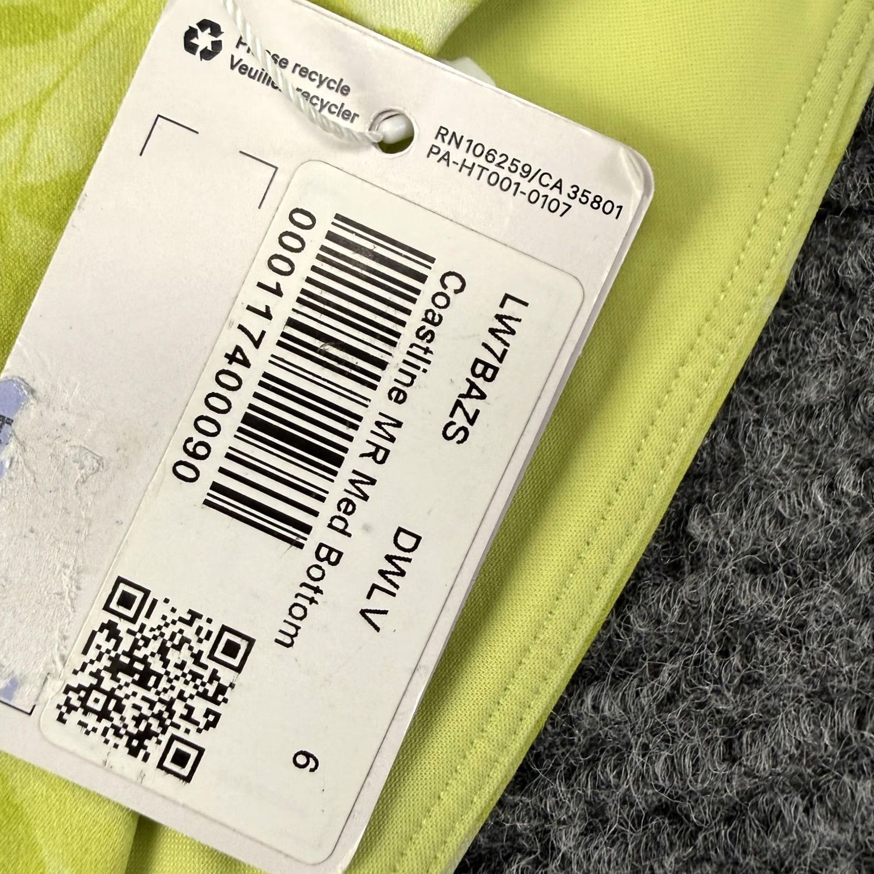 Lululemon Lululemon Bikini Bottom Womens 6 Coastline Mid Rise Medium Yellow Floral NWT Swimsuit Bottoms UV Protection Quick Dry Size 28" / US 6 / IT 42 - 4 Thumbnail
