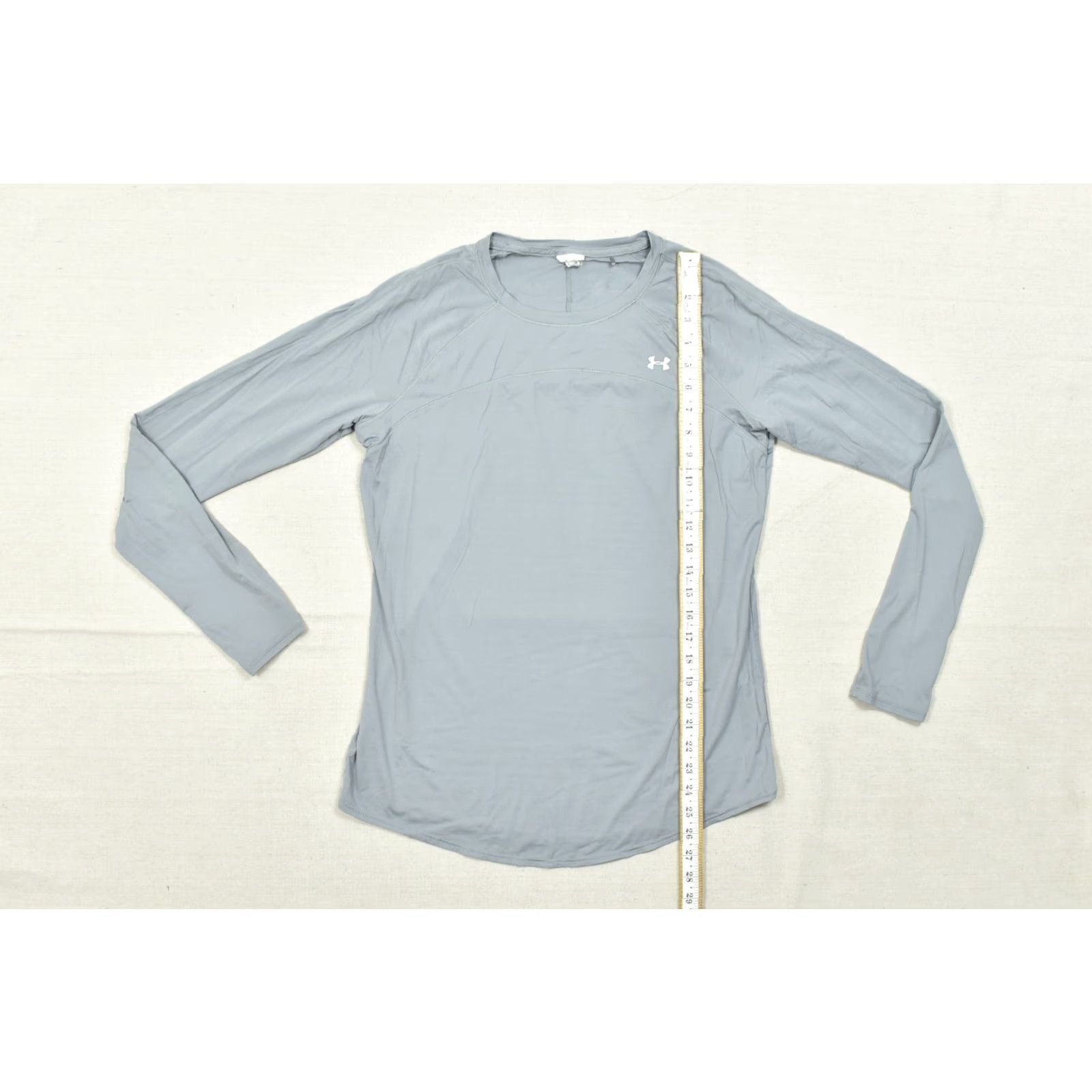Under Armour Under Armour Women's Gray HeatGear Long Sleeve Crew Neck Shirt L Size L / US 10 / IT 46 - 4 Thumbnail