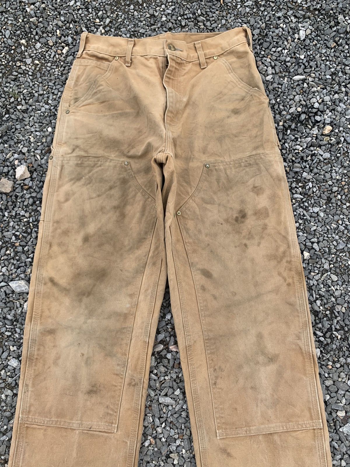 Carhartt VINTAGE CARHART DOUBLE KNEE RUSTY DAMAGE DISTRESSED DENIM Size US 30 / EU 46 - 5 Thumbnail