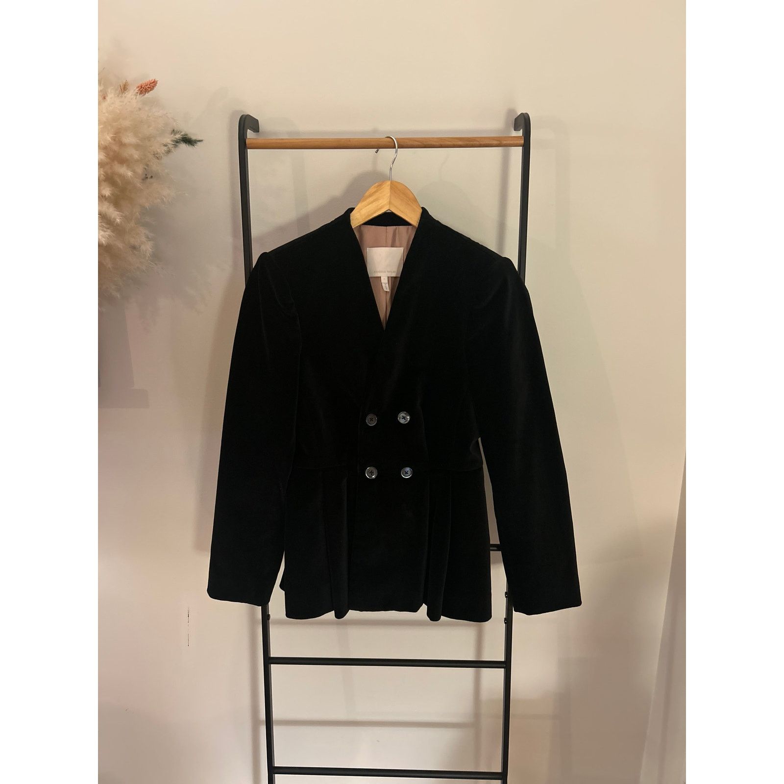 Rebecca Taylor Rebecca Taylor Velvet Double-Breasted Blazer - Size 4 Size S / US 4 / IT 40 - 6 Thumbnail