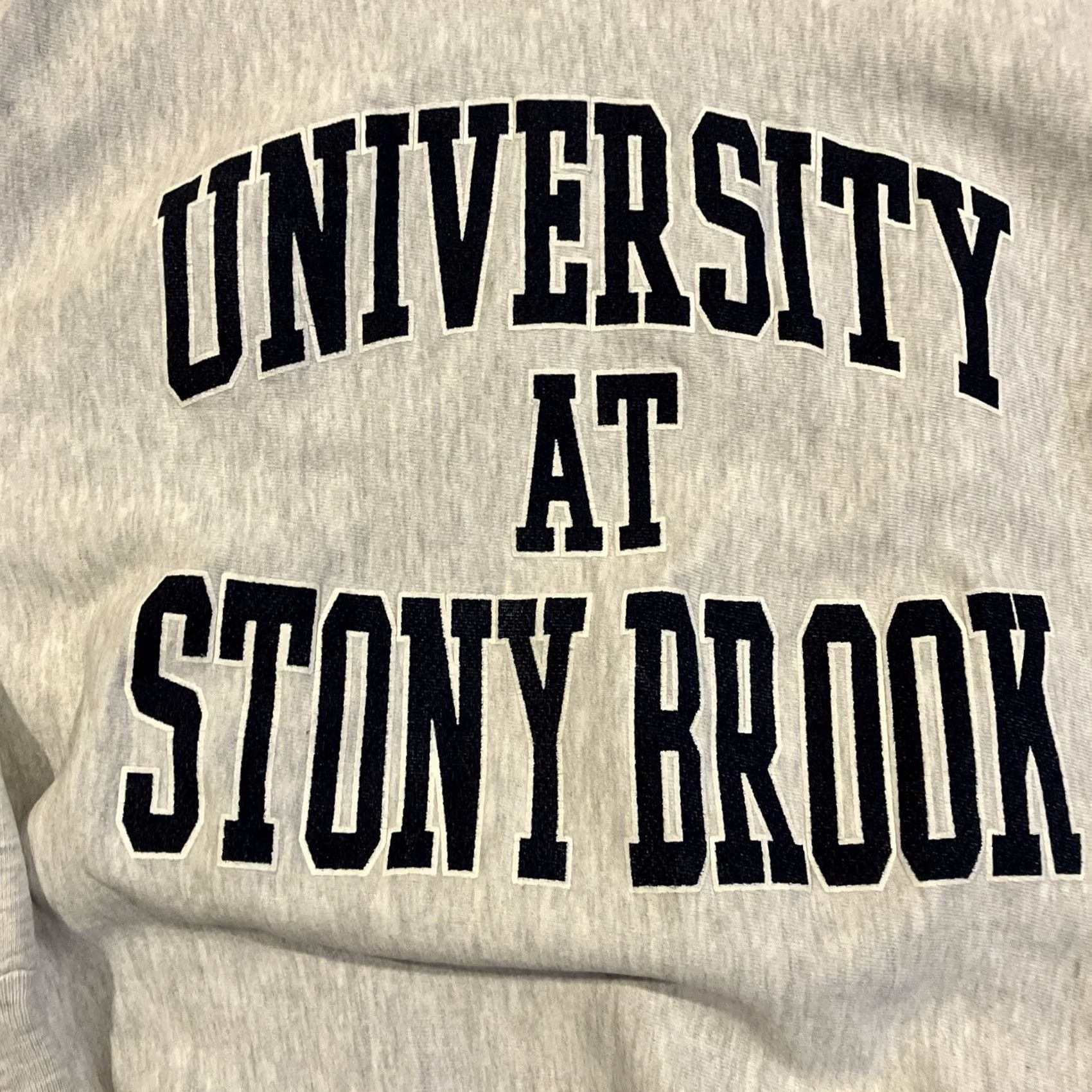Vintage VINTAGE MV Stony Brook University Reverse Weave Sweatshirt XL Gray Mens Pullover University Reversible Size US XL / EU 56 / 4 - 3 Thumbnail