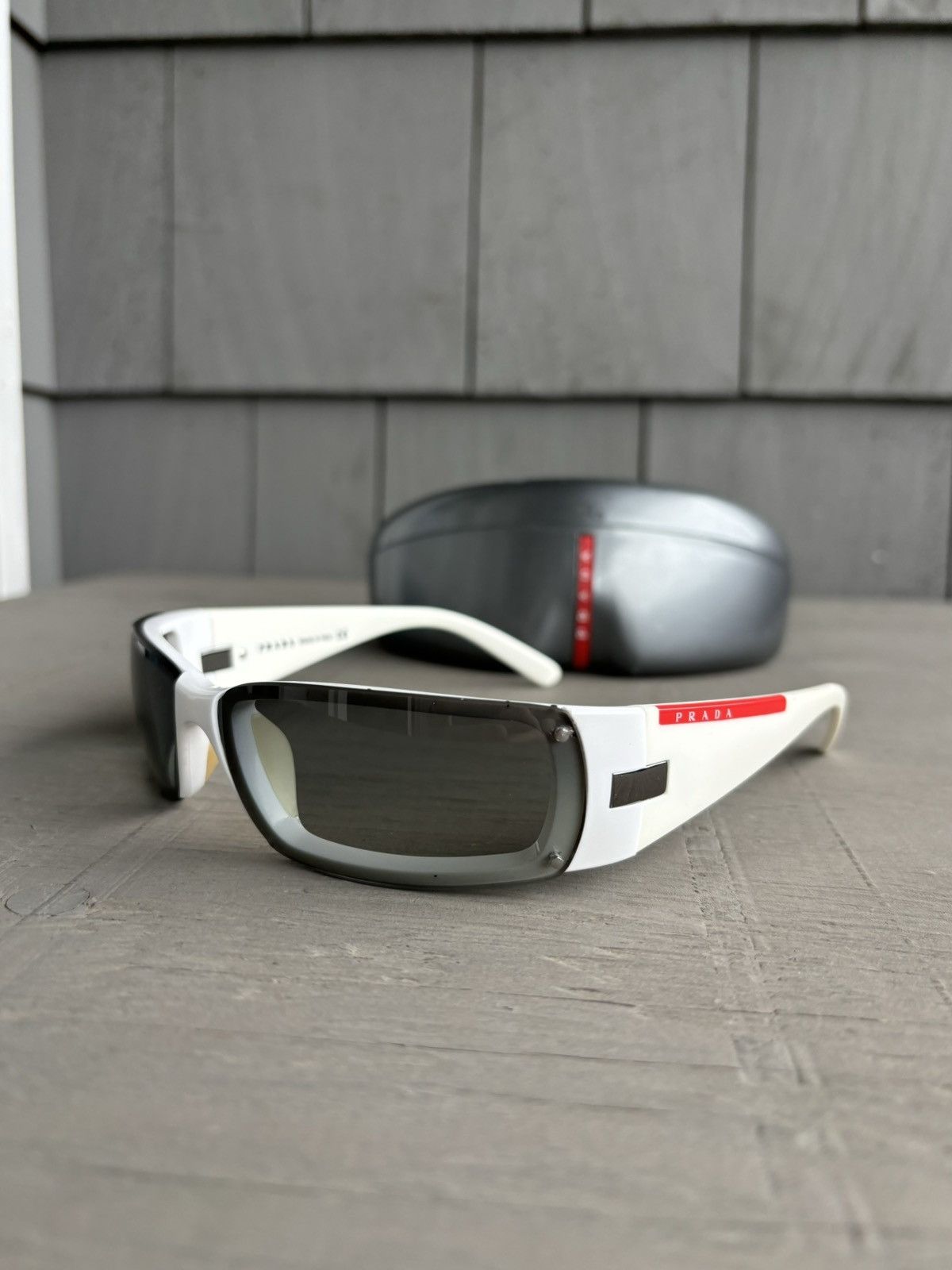小物 Prada Limless Sunglasses Brown Polarized Brown Lenses Sunglasses with Prada logo | PRADA