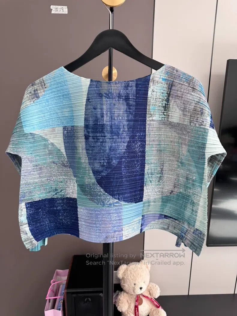 Issey Miyake Issey Miyake Main Line Small Fish Scale Long Sleeve T-shir Size L / US 10 / IT 46 - 7 Thumbnail