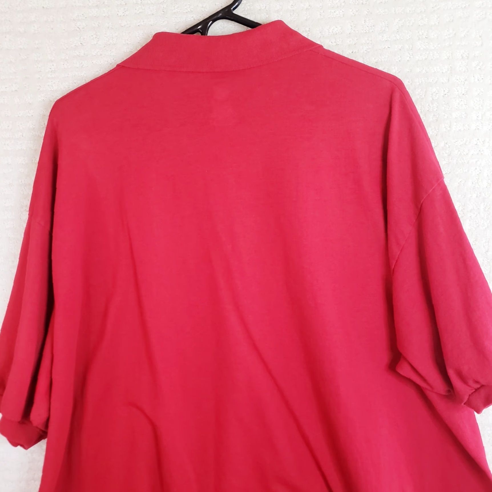 Hanes VINTAGE US Marines? ON Fridays We Wear Red Polo Shirt USMC 3XL Red Polo Embroidered USMC Men Big & Tall Polo Shirt Size US XXL / EU 58 / 5 - 7 Thumbnail
