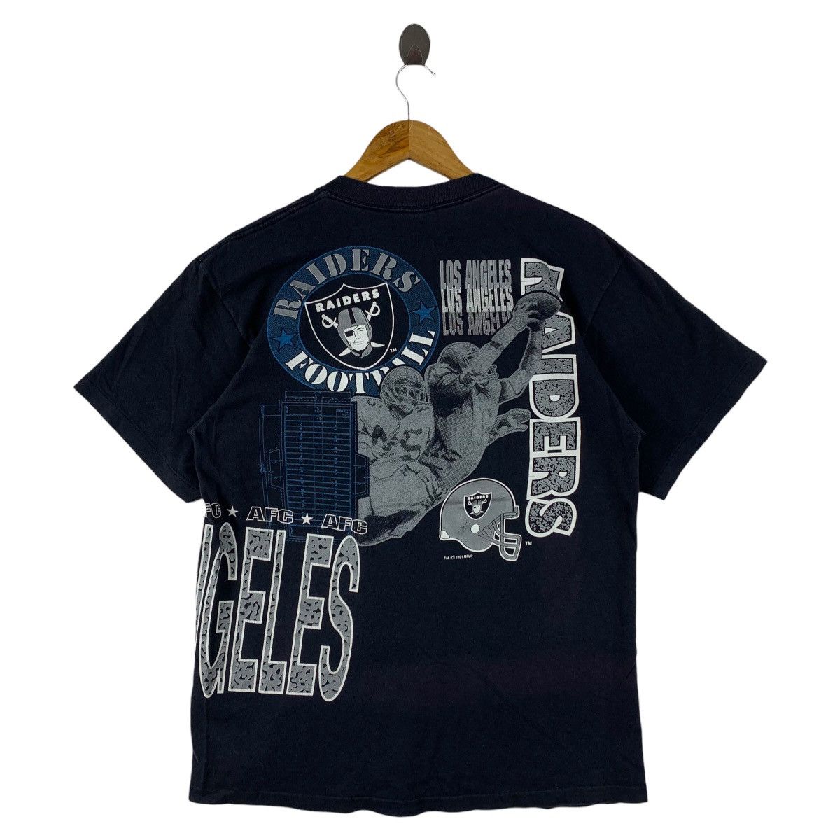 NFL × Vintage Vintage 90s LOS ANGELES RAIDERS Big logo printed tee Size US L / EU 52-54 / 3 - 4 Thumbnail