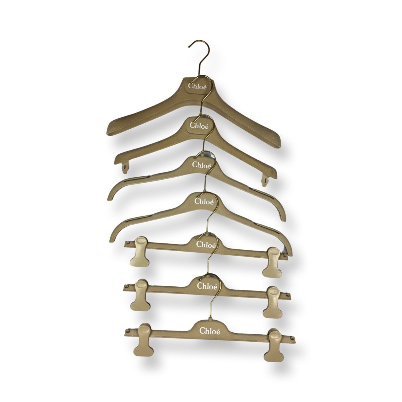 Chloe Chloe Logo Velour Hangers Size ONE SIZE - 1 Thumbnail