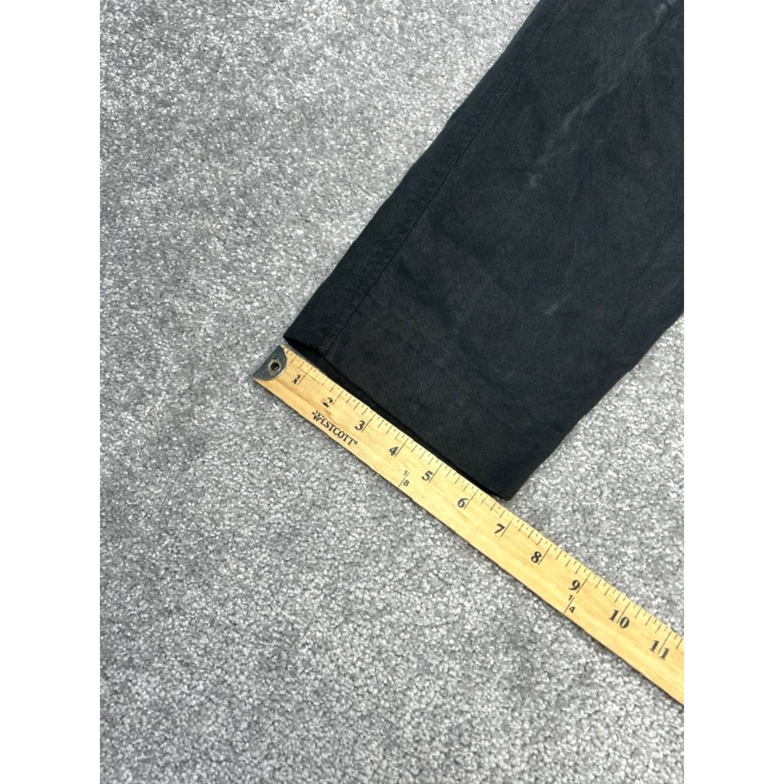 Everlane Everlane Chino Pants Women 8 Black Cotton Stretch Pleated High Rise Straight Leg Size 30" / US 8 / IT 44 - 4 Thumbnail