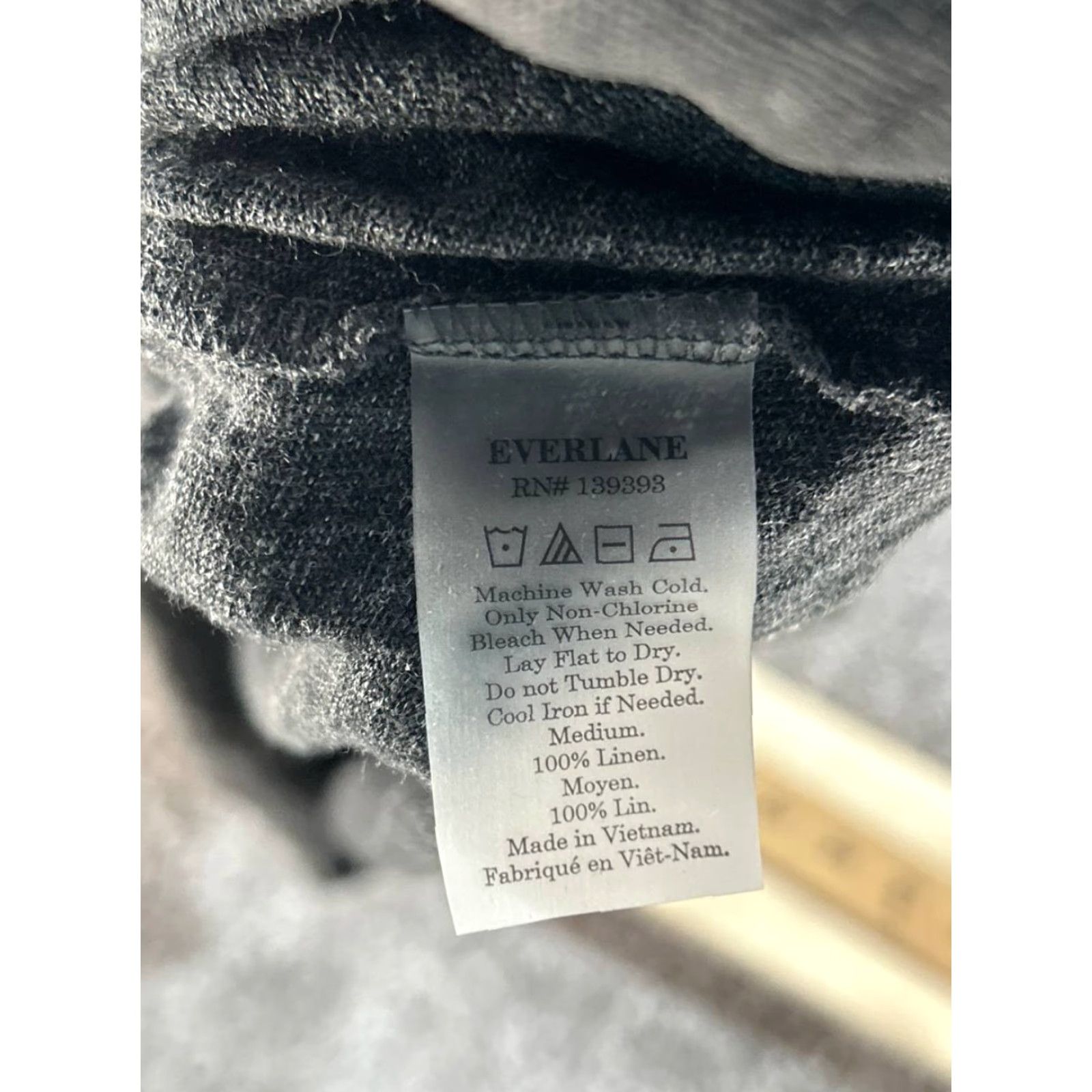 Everlane Everlane Shirt Dress Womens Medium Gray Linen Pullover Size M / US 6-8 / IT 42-44 - 4 Thumbnail