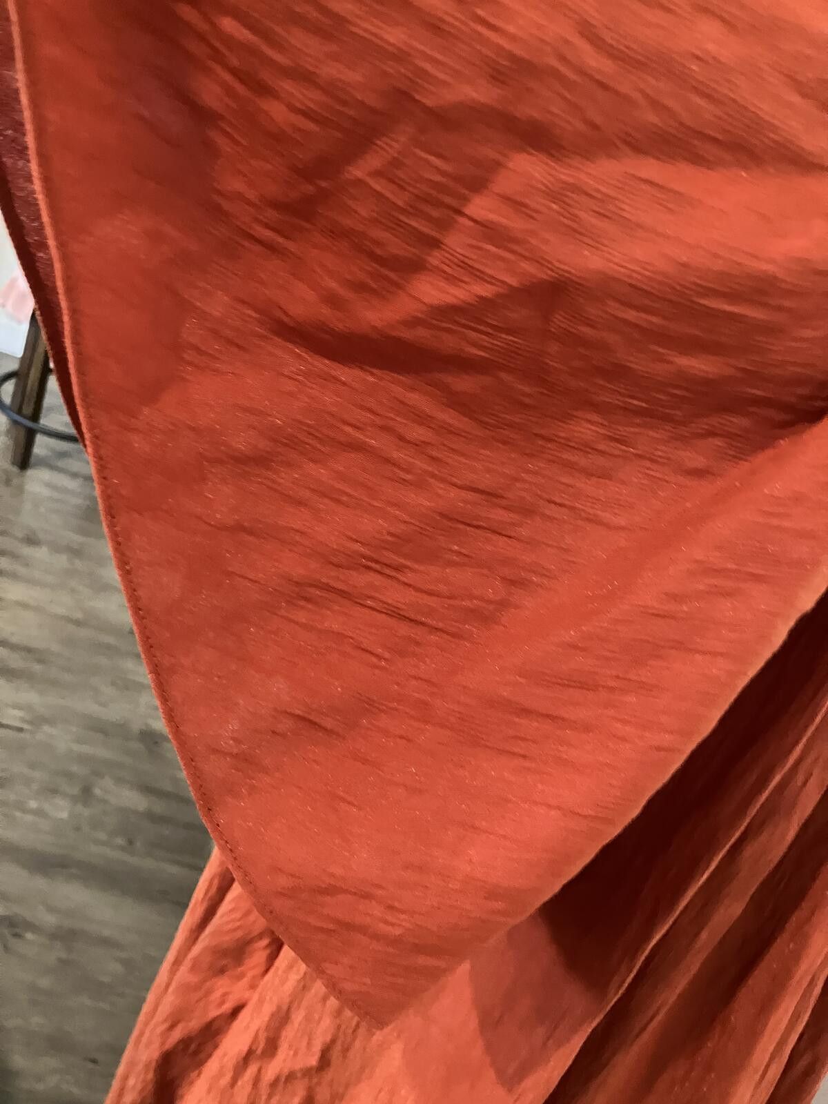 H&M NWT Rust Orange Off-Shoulder Midi Dress Size S / US 4 / IT 40 - 10 Thumbnail