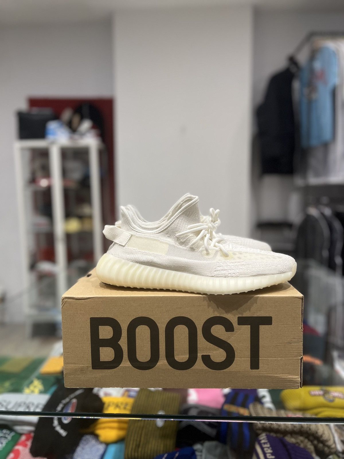 Yeezy Bone Size 12 Adidas Yeezy Boost 350 V2 Bone White Mens 12 - HQ6316 | eBay main image 4