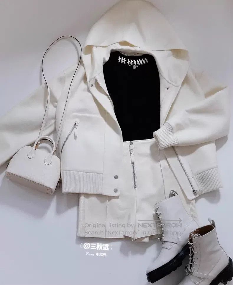 Hermes Hermes Cream White Sheepskin Half Zip Short Pants Size 24" / US 00 / IT 34 - 9 Thumbnail
