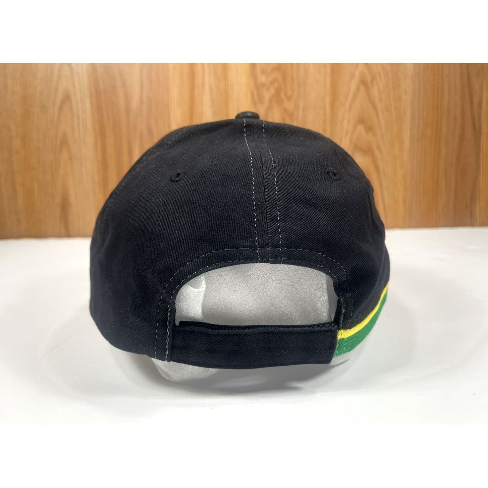 John Deere John Deere Black Green StrapBack Hat Cap One Size Fits Most Cotton Adjustable Men Size ONE SIZE - 5 Thumbnail