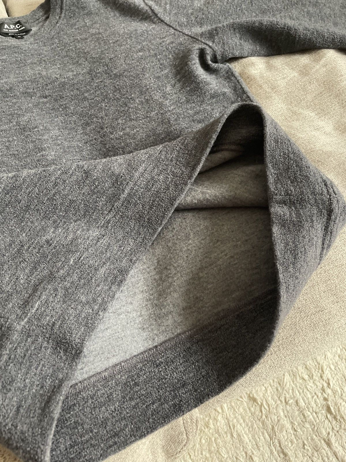 A.P.C. APC Sweatshirt - Dark Gray, 70% Wool/30% Polyamide Size US M / EU 48-50 / 2 - 8 Thumbnail