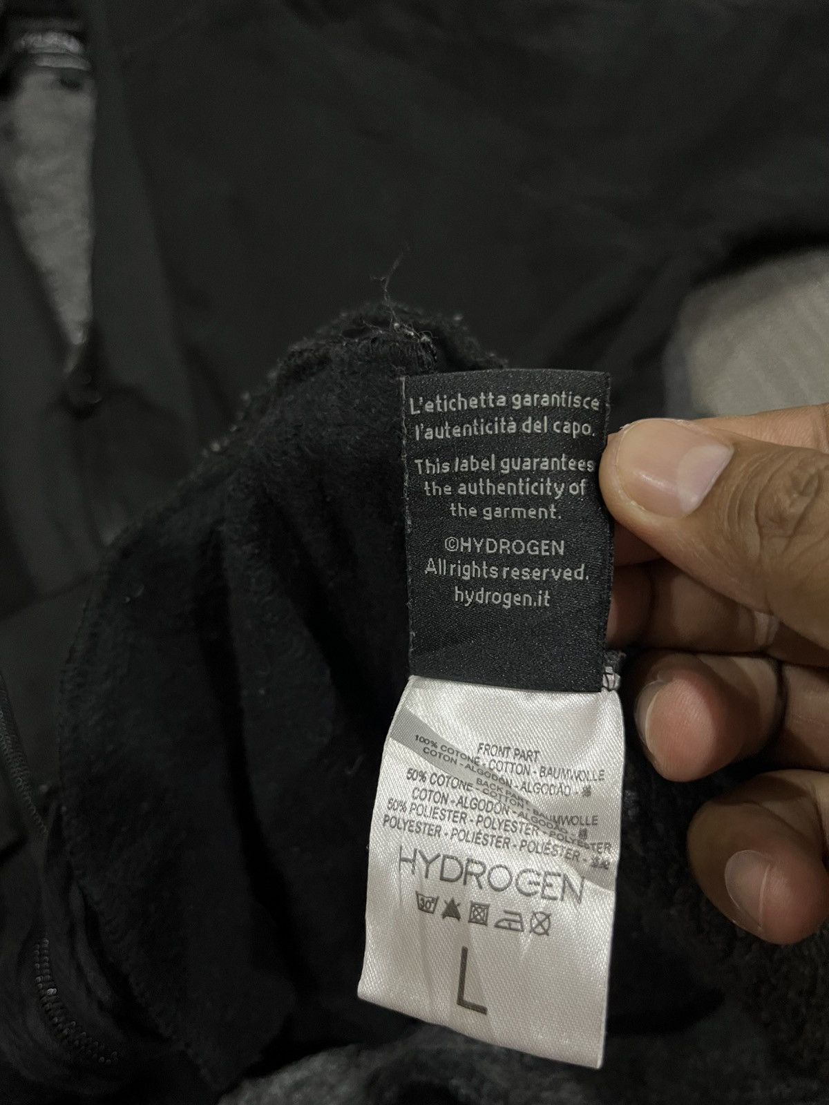 HYDROGEN HYDROGEN ZIPPER HOODIE Size US L / EU 52-54 / 3 - 13 Thumbnail