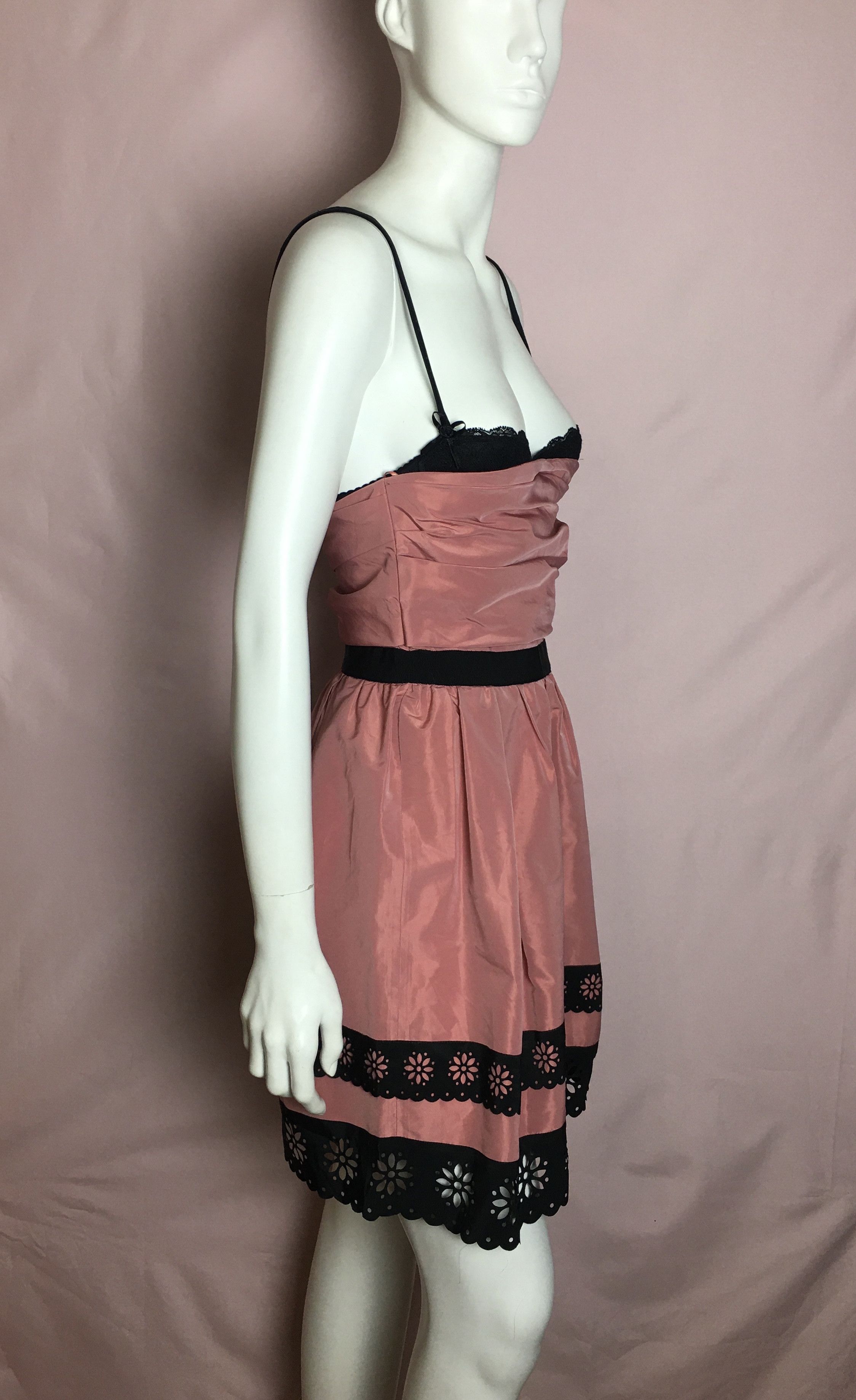 Moschino Moschino Cheap & Chic F/W 2012 Pink Satin Mini Dress US 6 Size M / US 6-8 / IT 42-44 - 4 Thumbnail