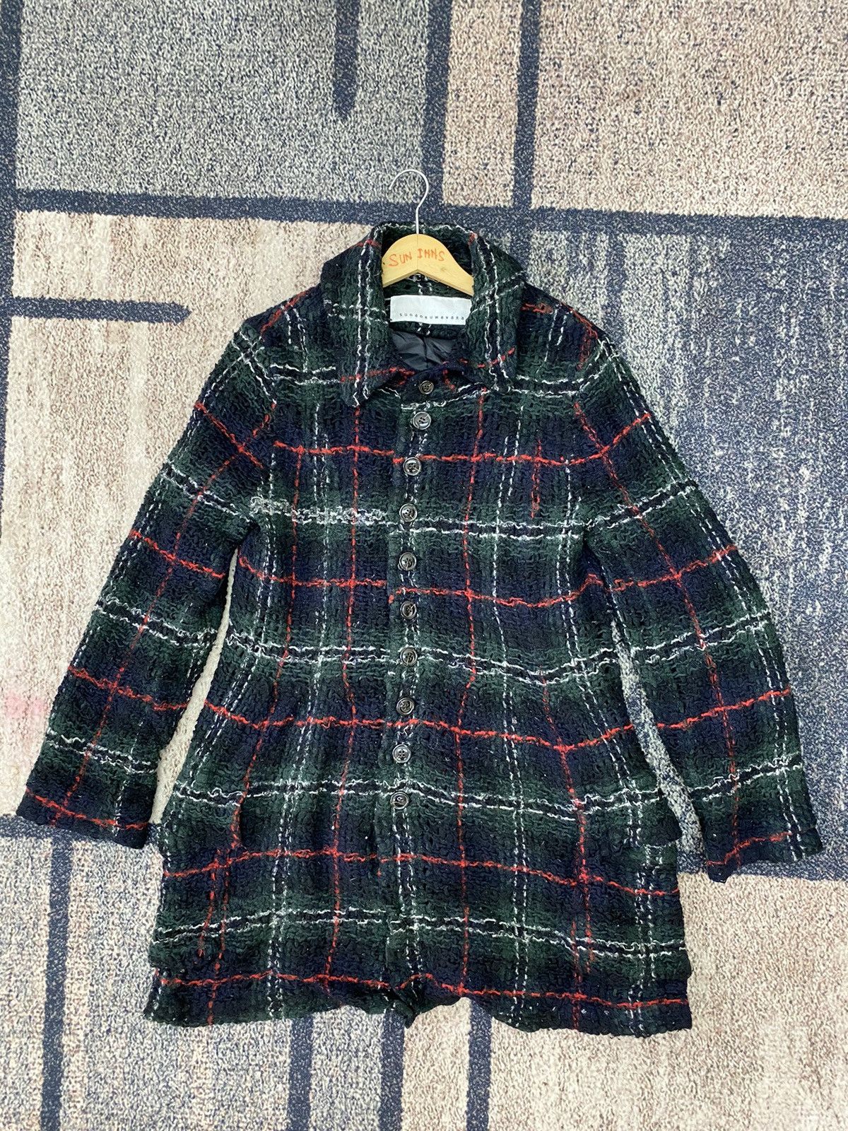 Japanese Brand × Sunao Kuwahara × Vintage Vtg sunaokuwahara Knitted Gothic Jacket Size M / US 6-8 / IT 42-44 - 2 Thumbnail