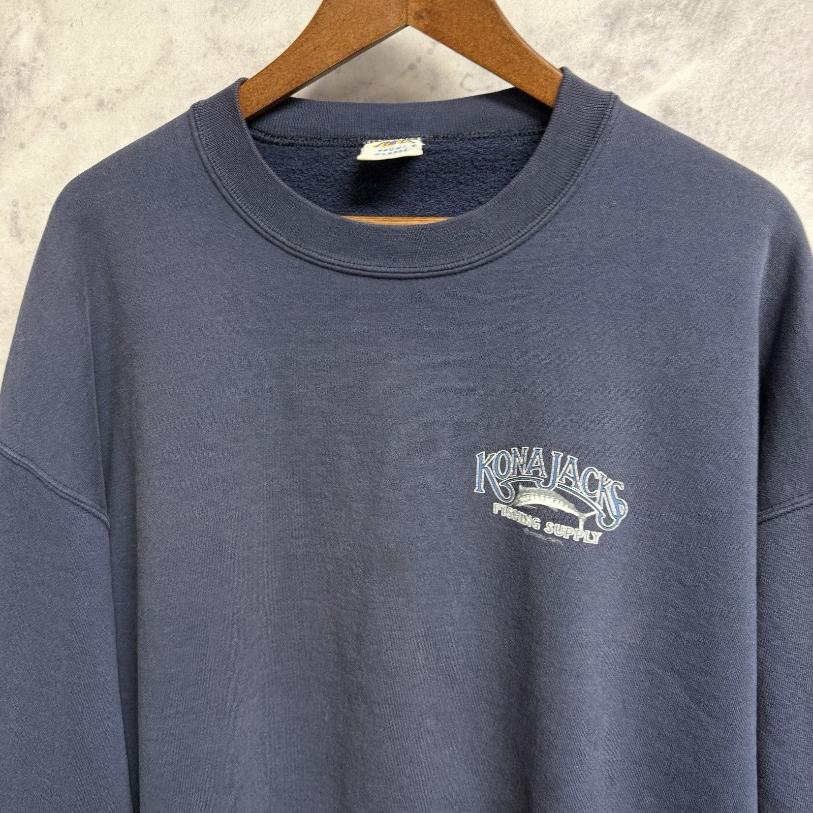 Vintage Vintage 90s Crazy Shirts Hawaii Kona Jacks Fishing Supply Size US XL / EU 56 / 4 - 4 Thumbnail