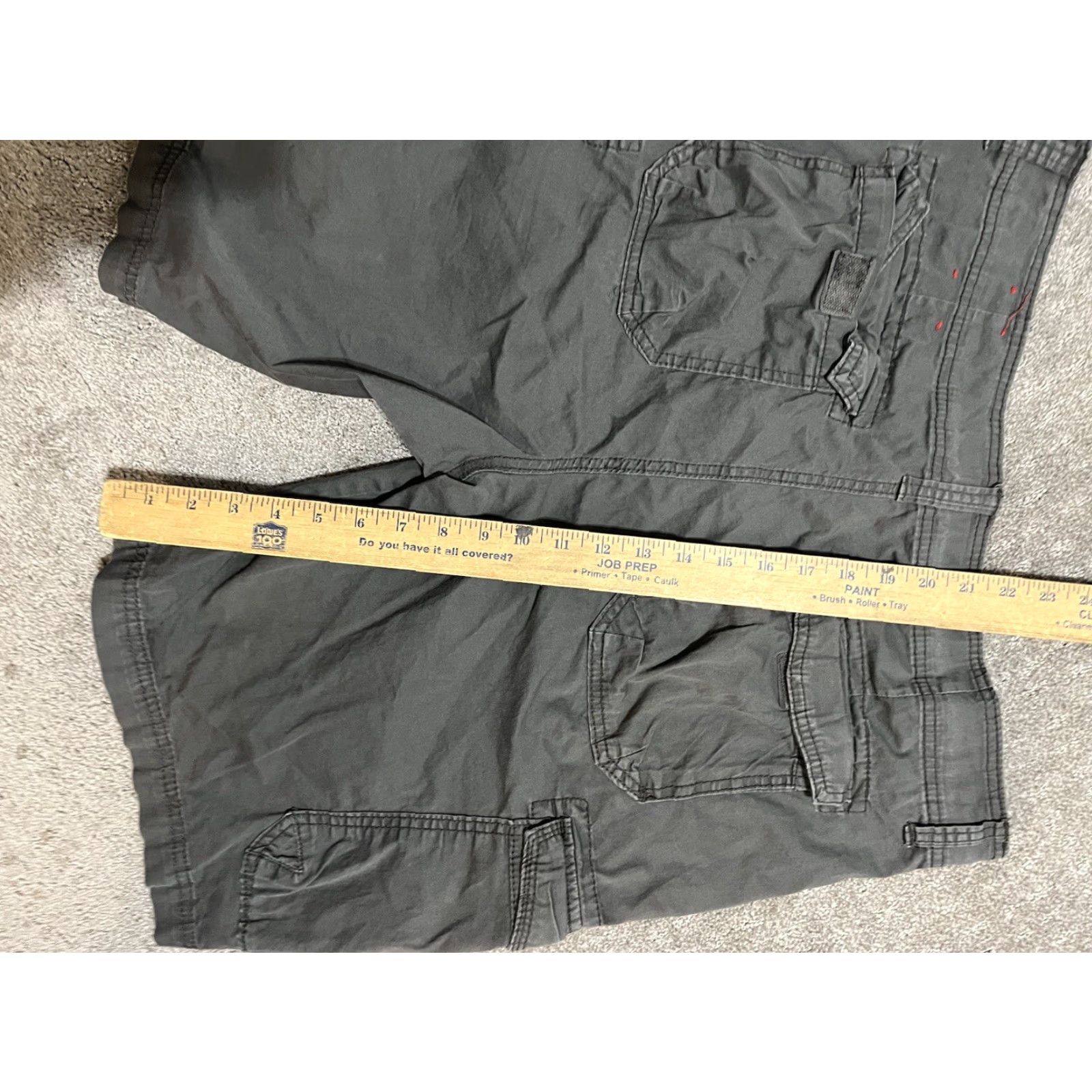 Vintage UNIONBAY Men Shorts Cargo Gray Stretch Flat Front Casual 36 Size US 36 / EU 52 - 5 Thumbnail