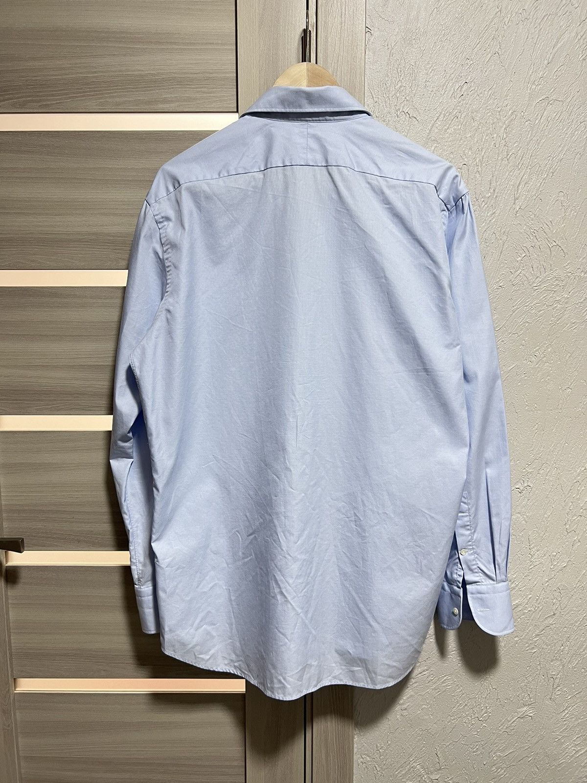 Suitsupply Suitsupply Luxury Shirt Long Sleeve Blue French Cuff Vintage Size US M / EU 48-50 / 2 - 6 Thumbnail