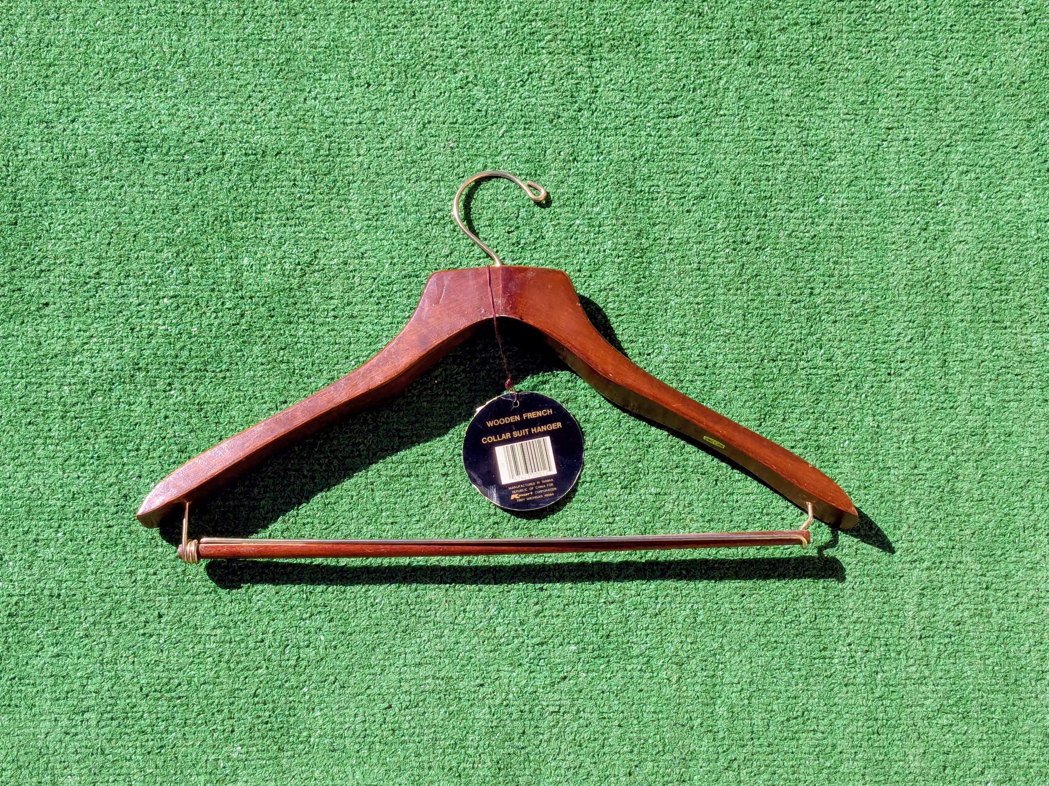 Other Brass Plate Wood Deluxe French Collar Suit Lock Bar Hanger Size ONE SIZE - 2 Thumbnail
