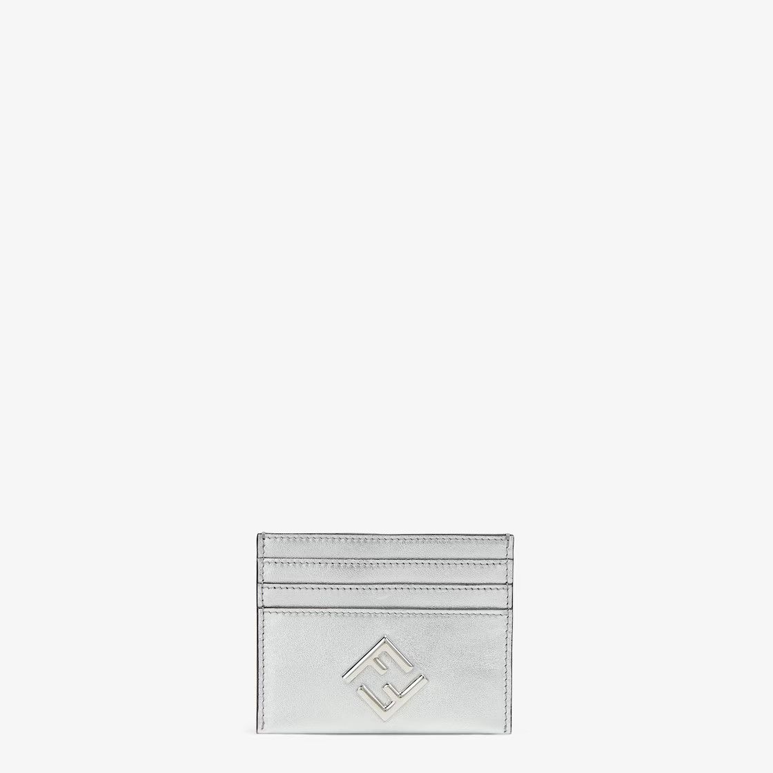Fendi o1s1wg111125 Size: OS / FF Diamonds Card Case in Silver Size ONE SIZE - 1 Thumbnail