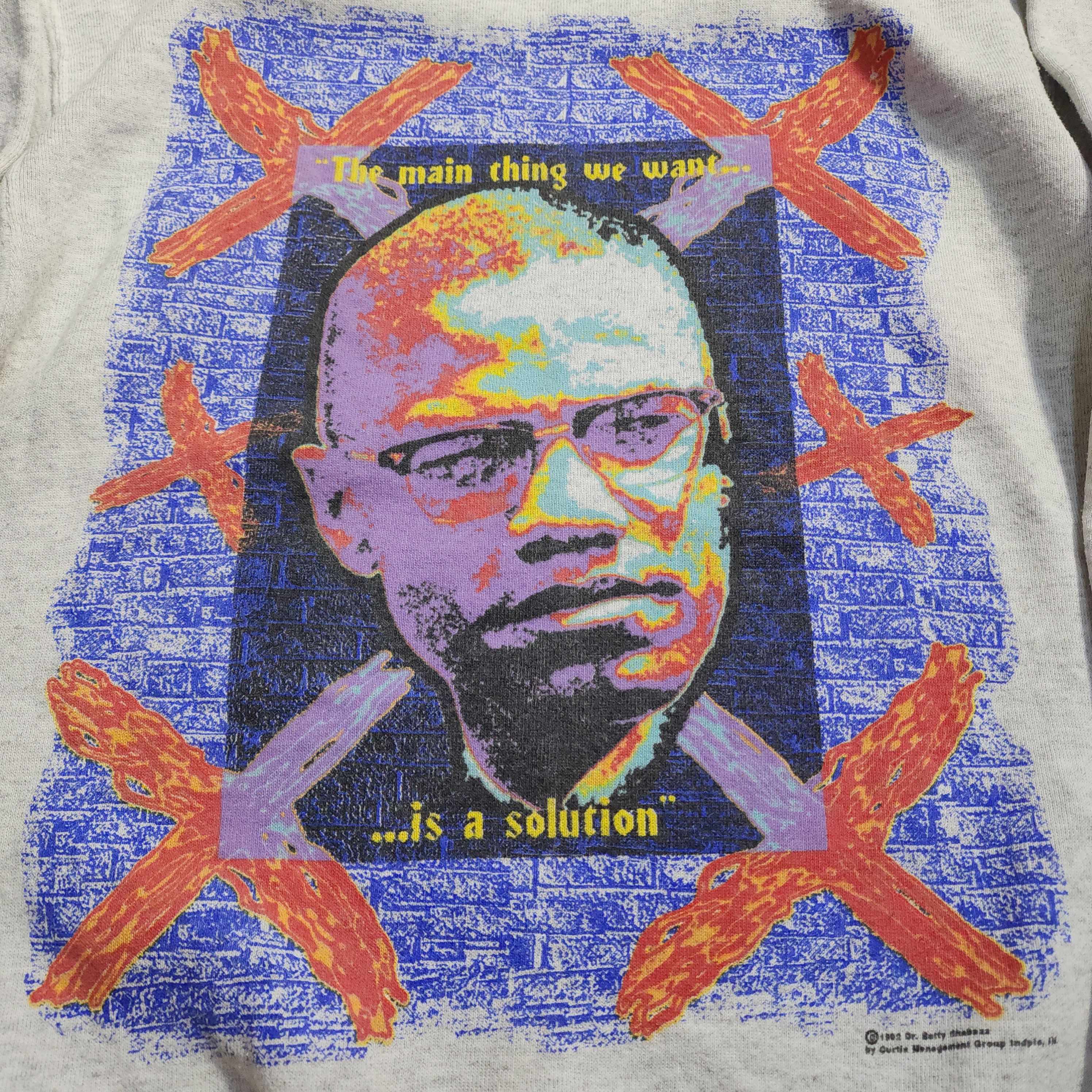 Vintage Vintage 1992 Malcolm X Dr Betty Shabazz Sweatshirts Size US M / EU 48-50 / 2 - 6 Thumbnail