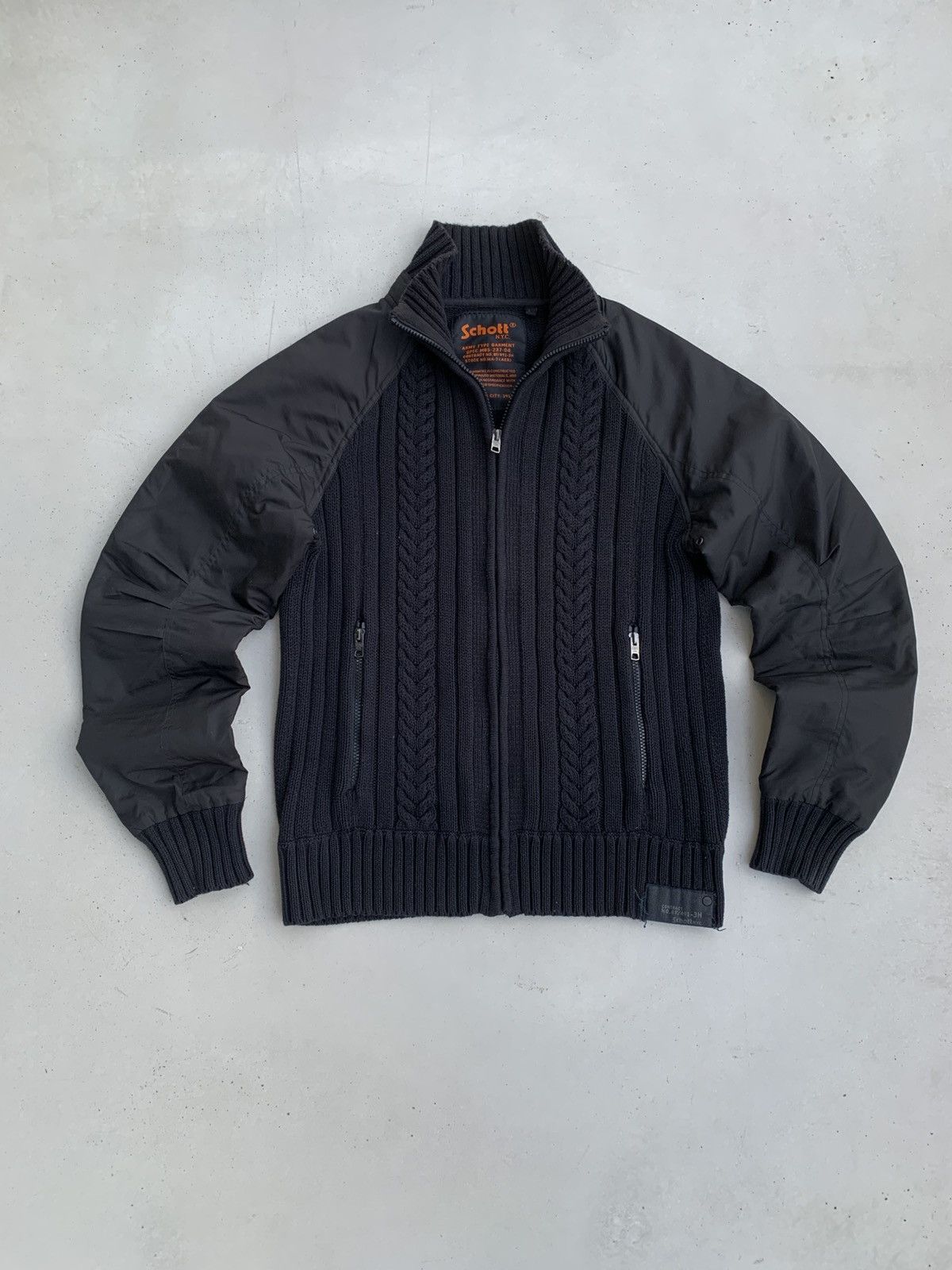 Schott Schott Jacket Bomber Vintage Style Sweater Nylon Size US L / EU 52-54 / 3 - 1 Thumbnail