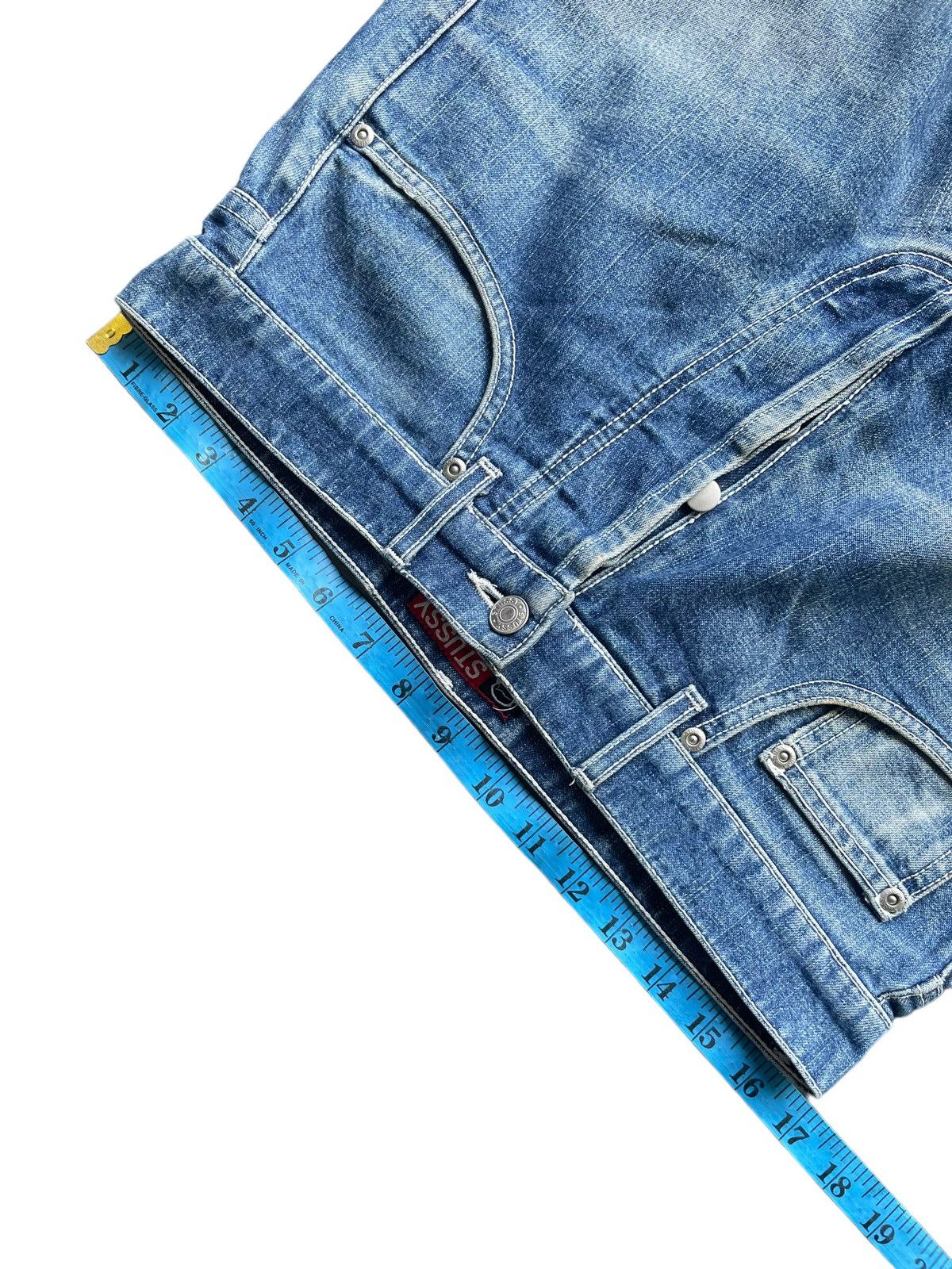 Stussy Vintage Stussy Works Distresed Denim Size US 33 - 14 Thumbnail