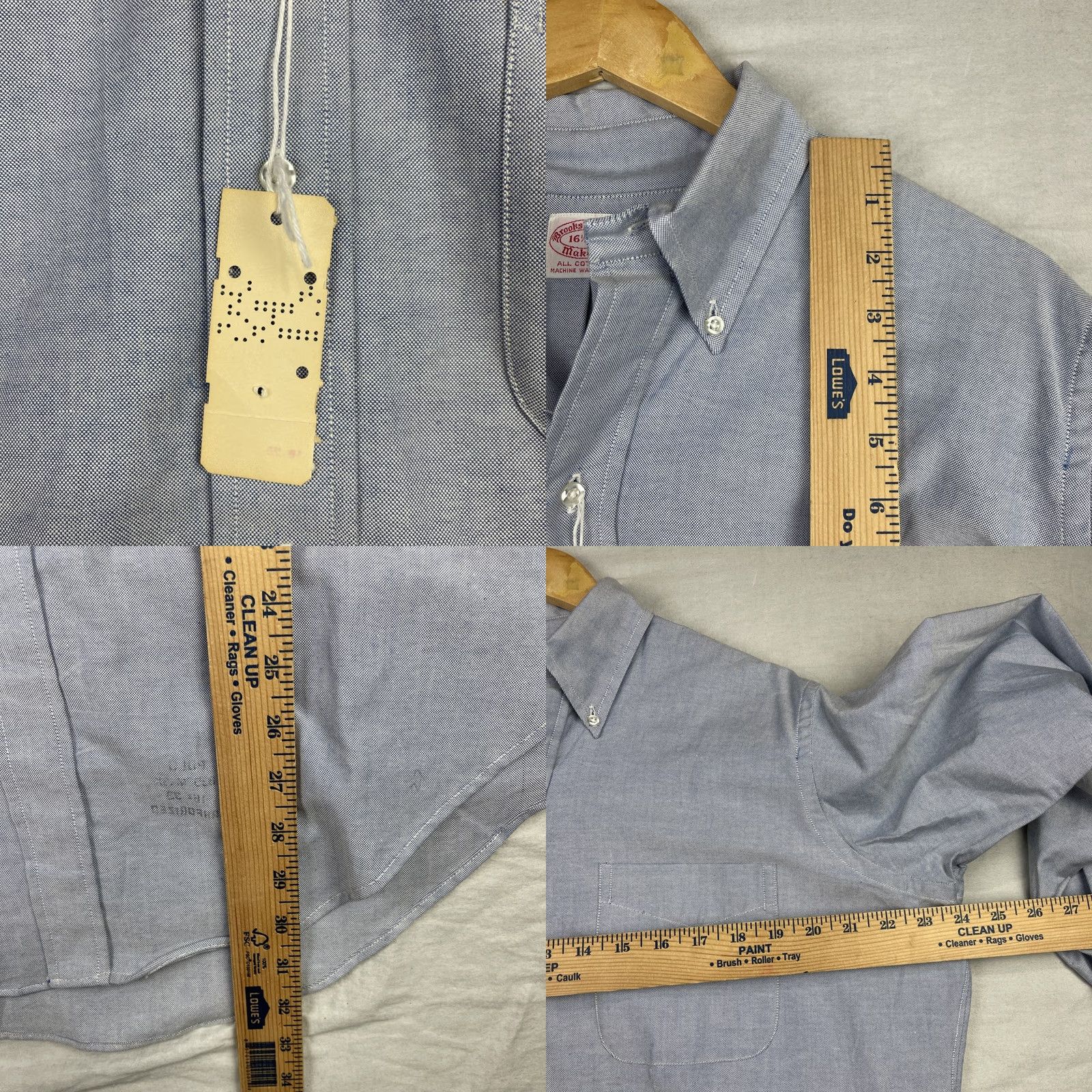 Brooks Brothers VINTAGE Brooks Brothers Shirt Mens 16.5-3 Blue Oxford Button Down Long Sleeve 2XL Regular Navy Blue Chinstrap? Size US XXL / EU 58 / 5 - 9 Thumbnail