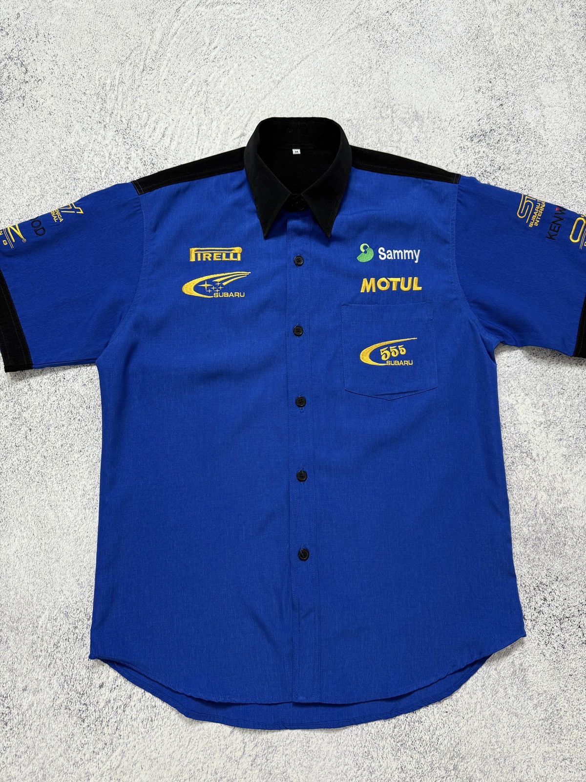 Vintage Vintage Subaru 555 World Rally Team Worker Buttons Shirt Size US M / EU 48-50 / 2 - 2 Thumbnail
