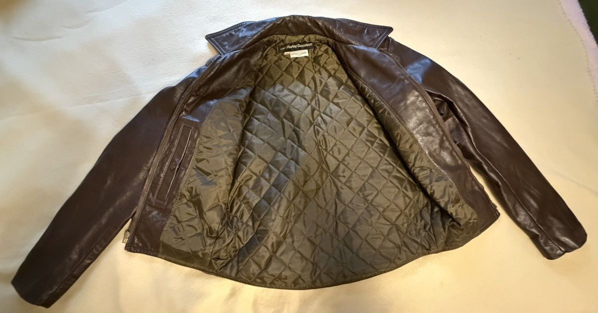 Harley Davidson Harley Davidson AMC Cavalier Leather Trucker/Moto Jacket 36 Size US XXS / EU 40 - 23 Thumbnail