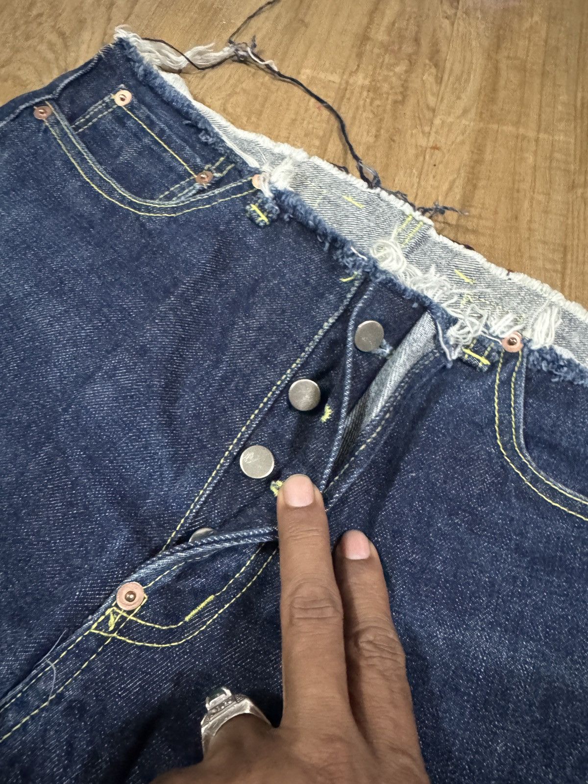 Japanese Brand Japanese Brand Selvedge cropped jeans Size US 31 - 3 Thumbnail