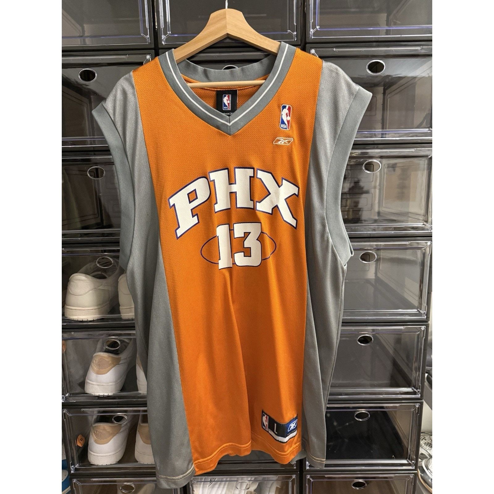 Reebok Steve Nash Phoenix Suns Jersey Swingman PHX Alt Orange Sewn Size US L / EU 52-54 / 3 - 1 Thumbnail